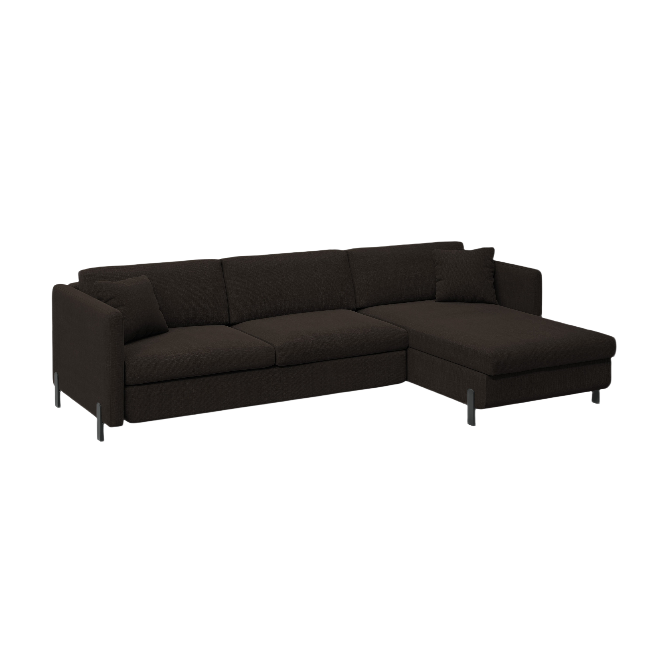 Right Corner Sofa with Bed Function and Box, "Gloria", 5 Seats, Dark Gray, 280x170x80
Made in Europe