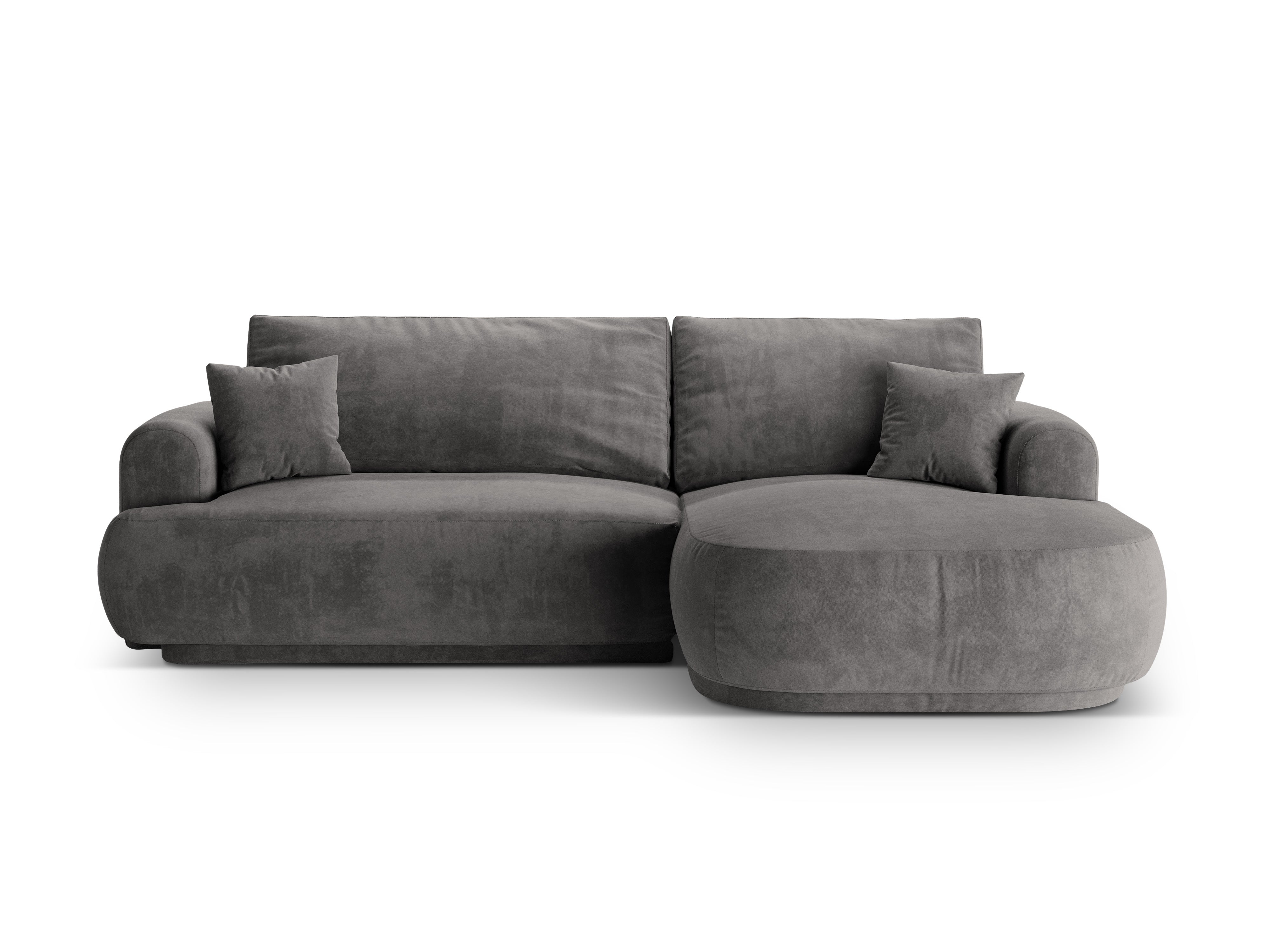 Right -sided velvet corner with Ella Gray sleeping function