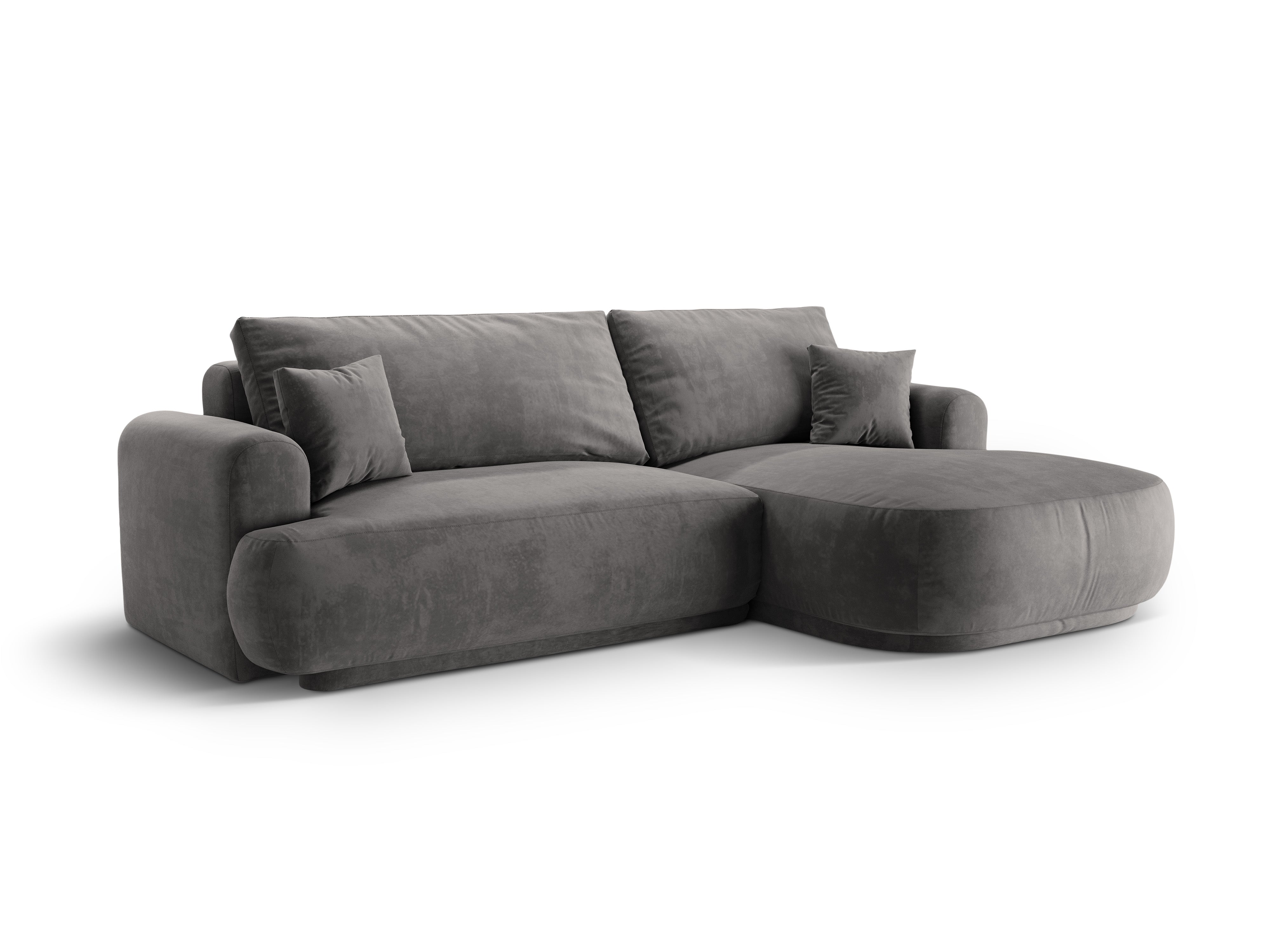 Right -sided velvet corner with Ella Gray sleeping function