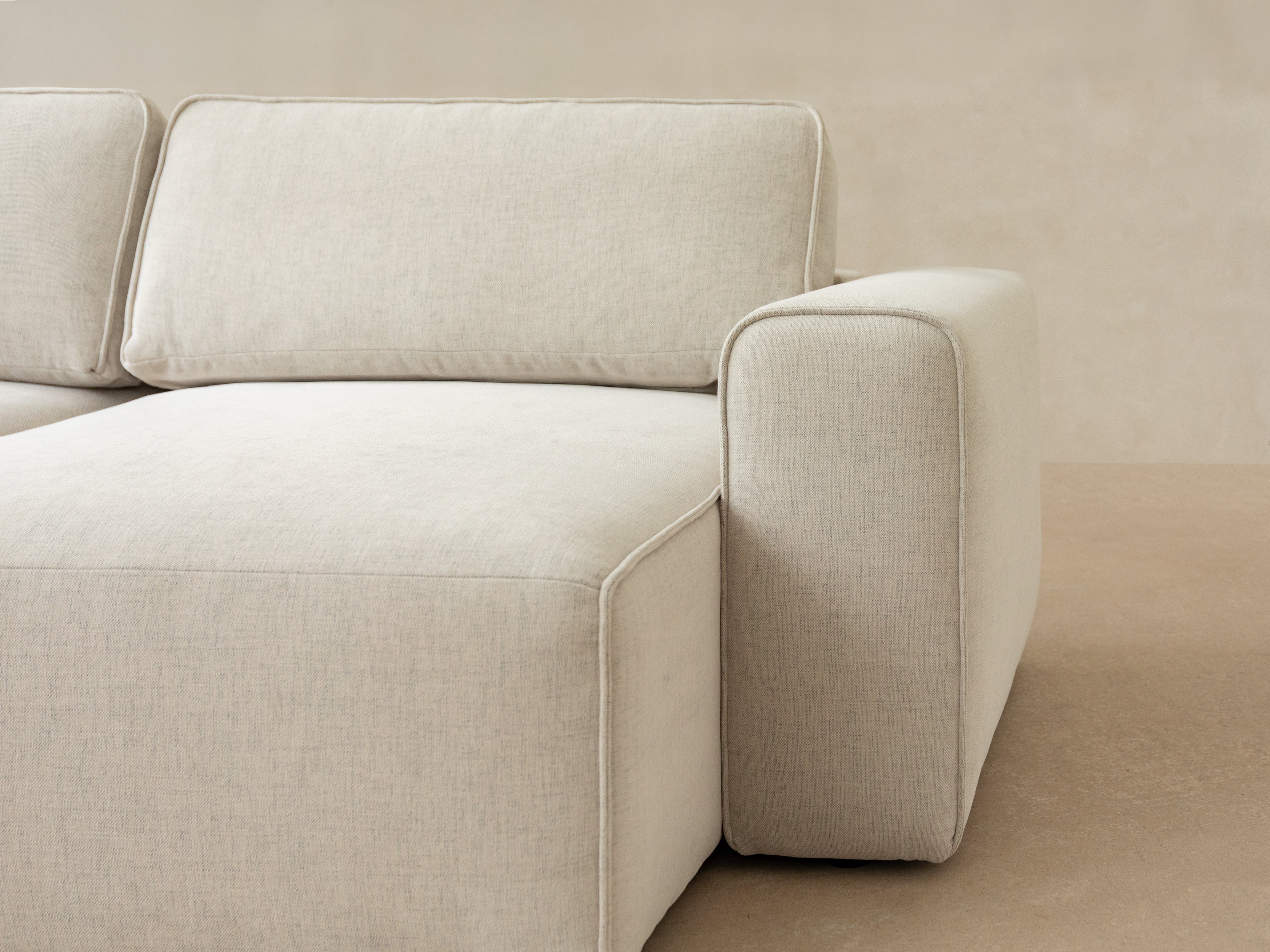 Samt-Ecksofa linksseitig 3-sitzig mit Schlaffunktion VICTOR blau