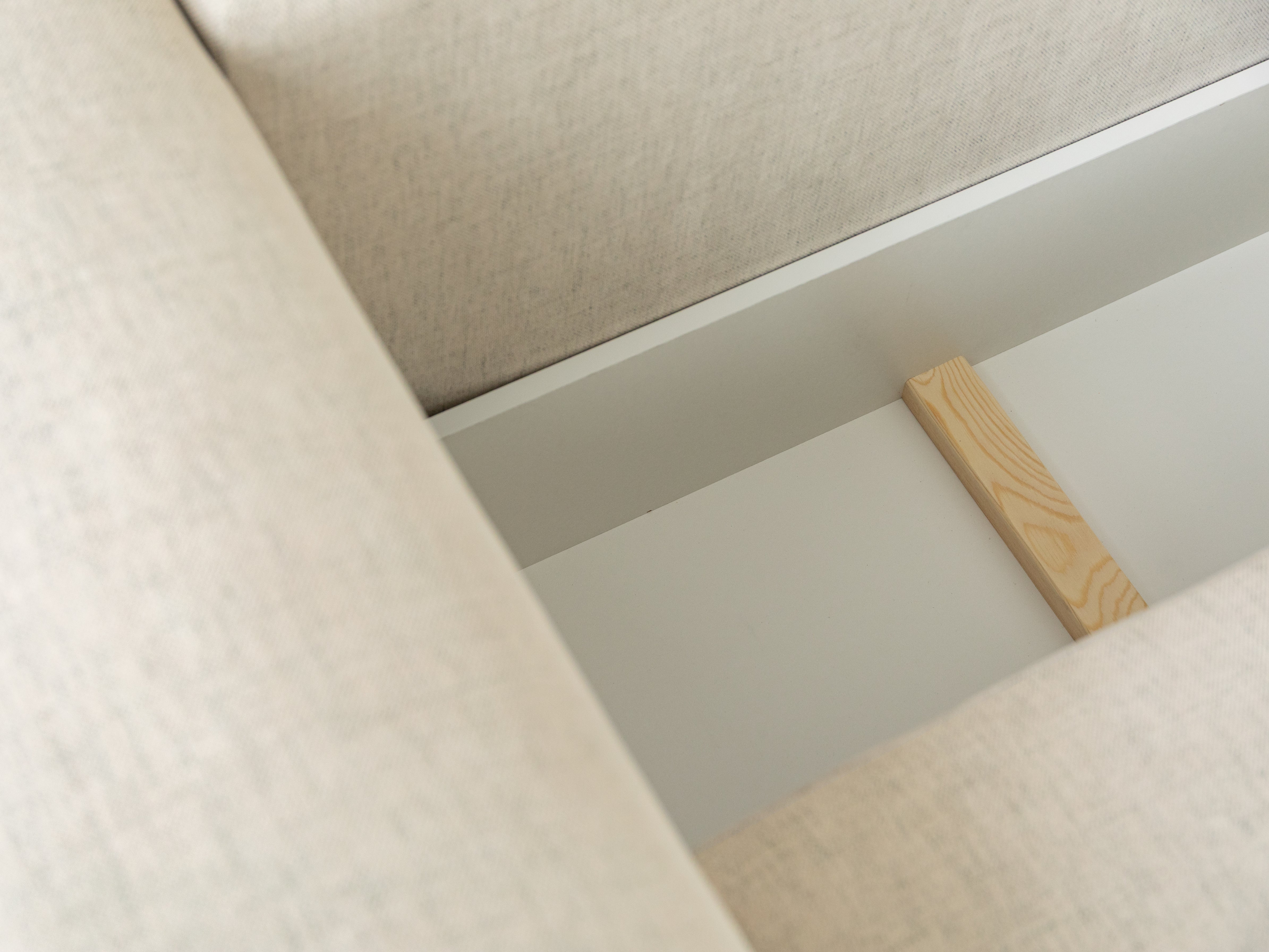 Samt-Ecksofa linksseitig 3-sitzig mit Schlaffunktion VICTOR blau