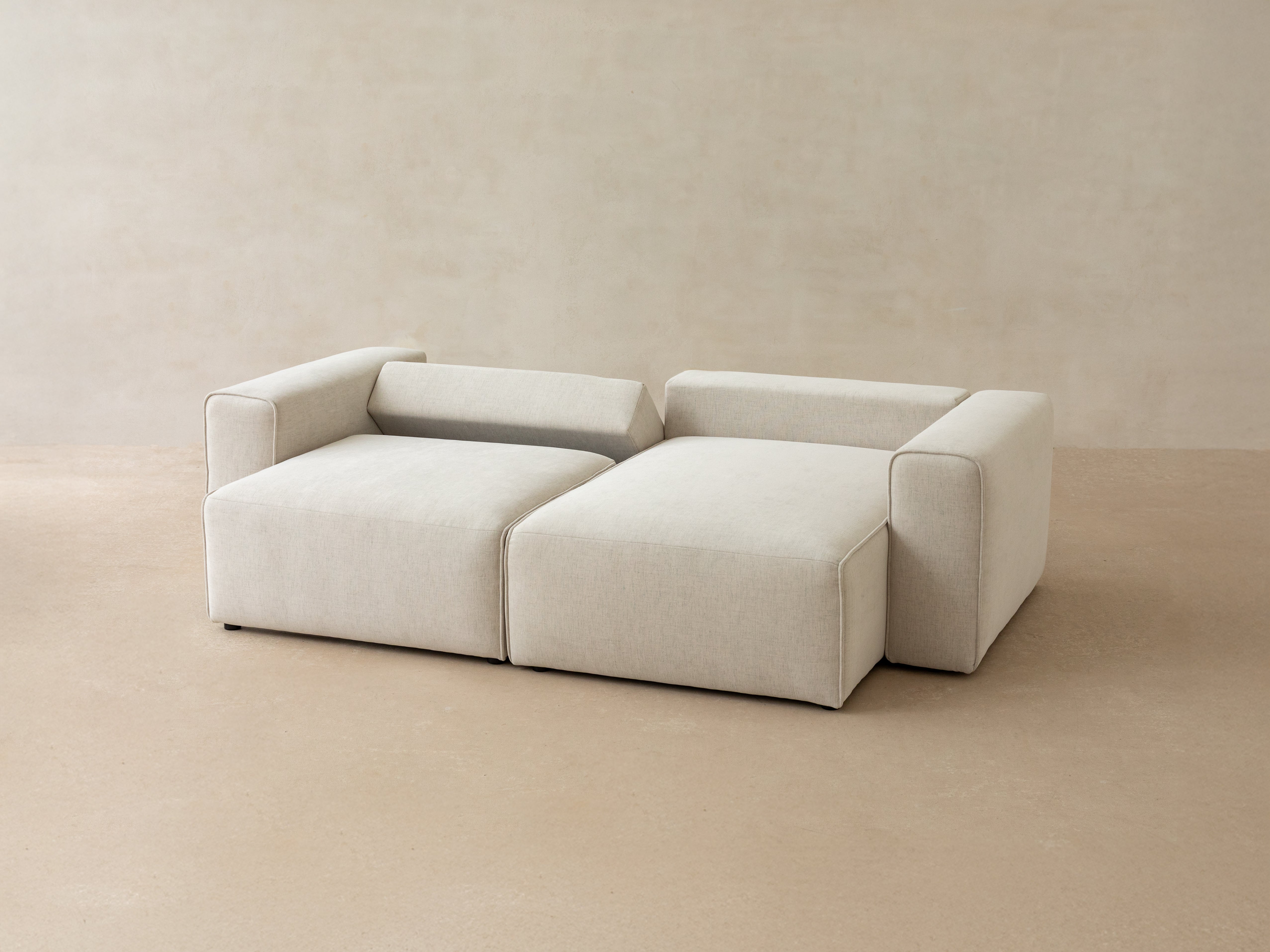 Black velvet left-sided 3-seater sofa bed VICTOR