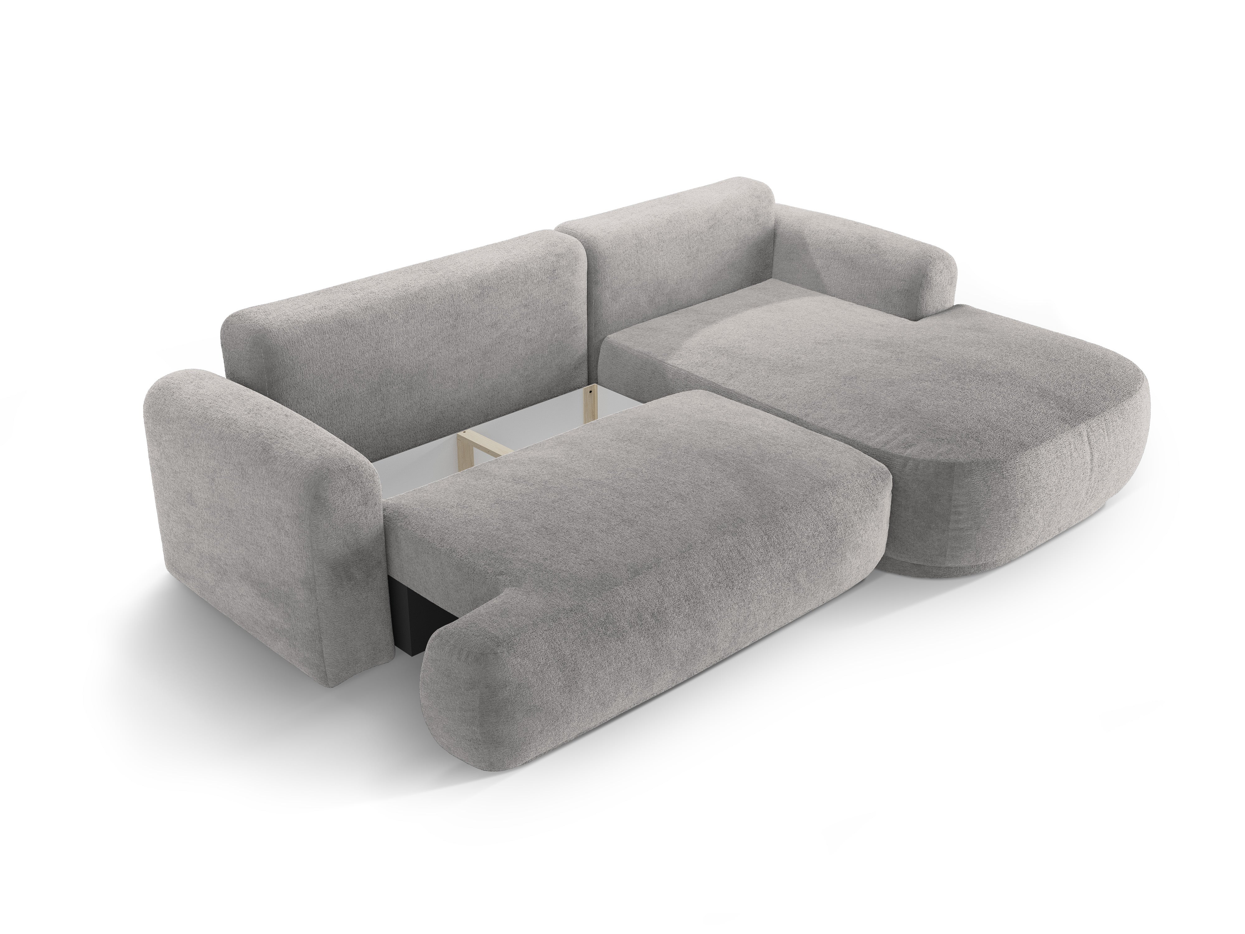 Right -sided corner with sleeping function Ella Jasnoszary