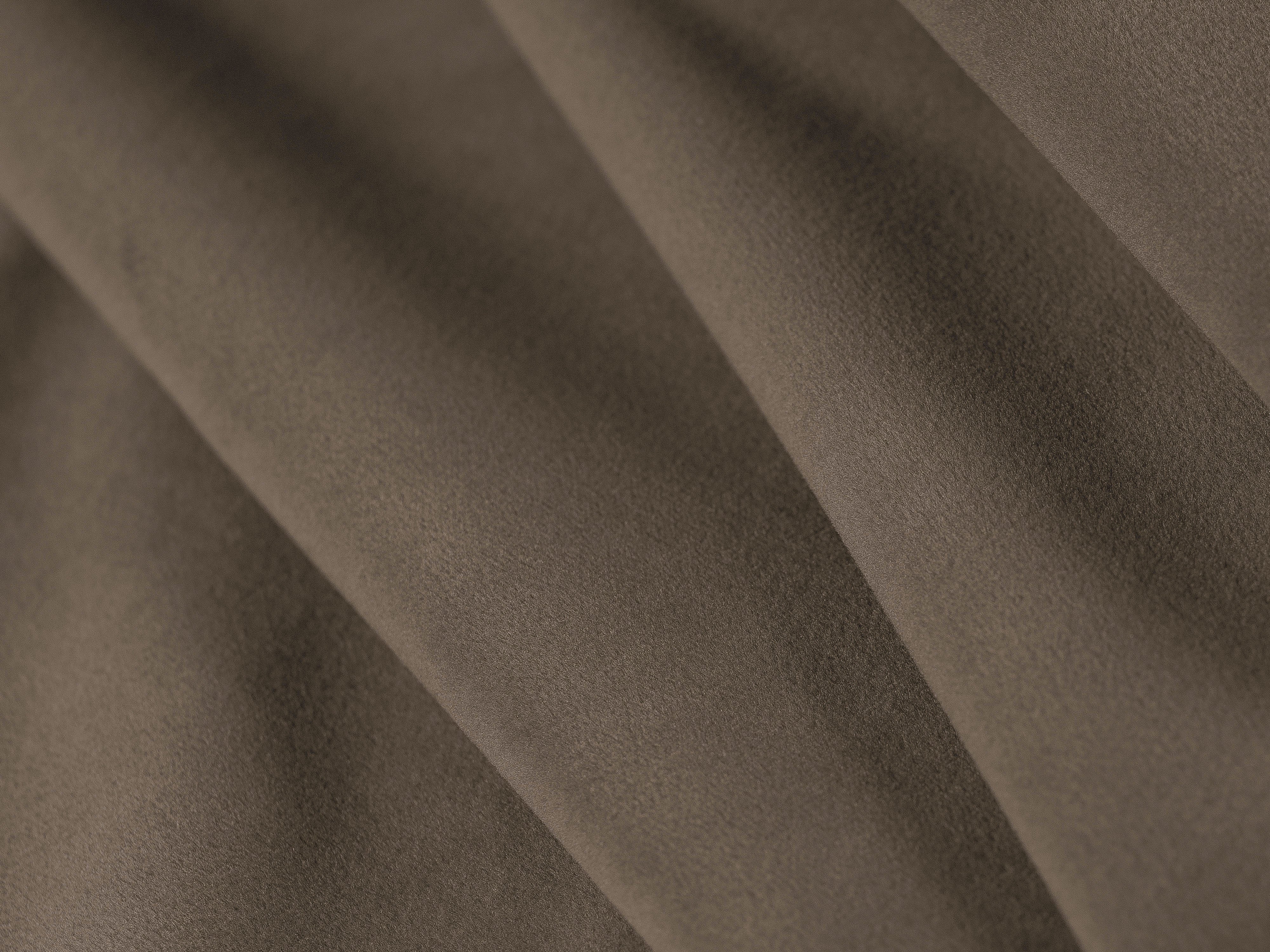Right-facing velvet corner sofa LISA light brown