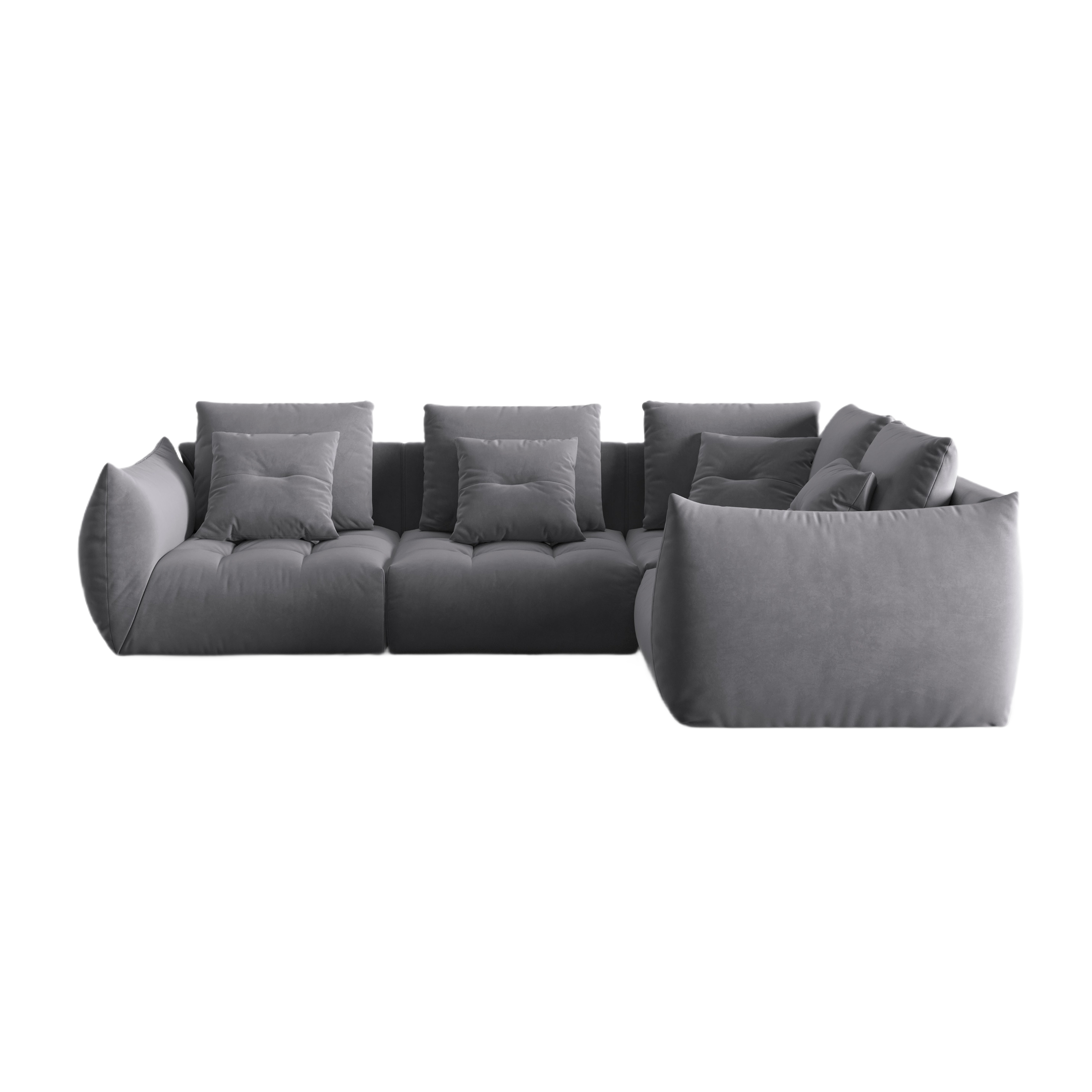 Velvet Modular Right Ecke Sofa, "Bloom", 3 Sitze, Dunkelgrau, 316x216x95
In Europa gemacht