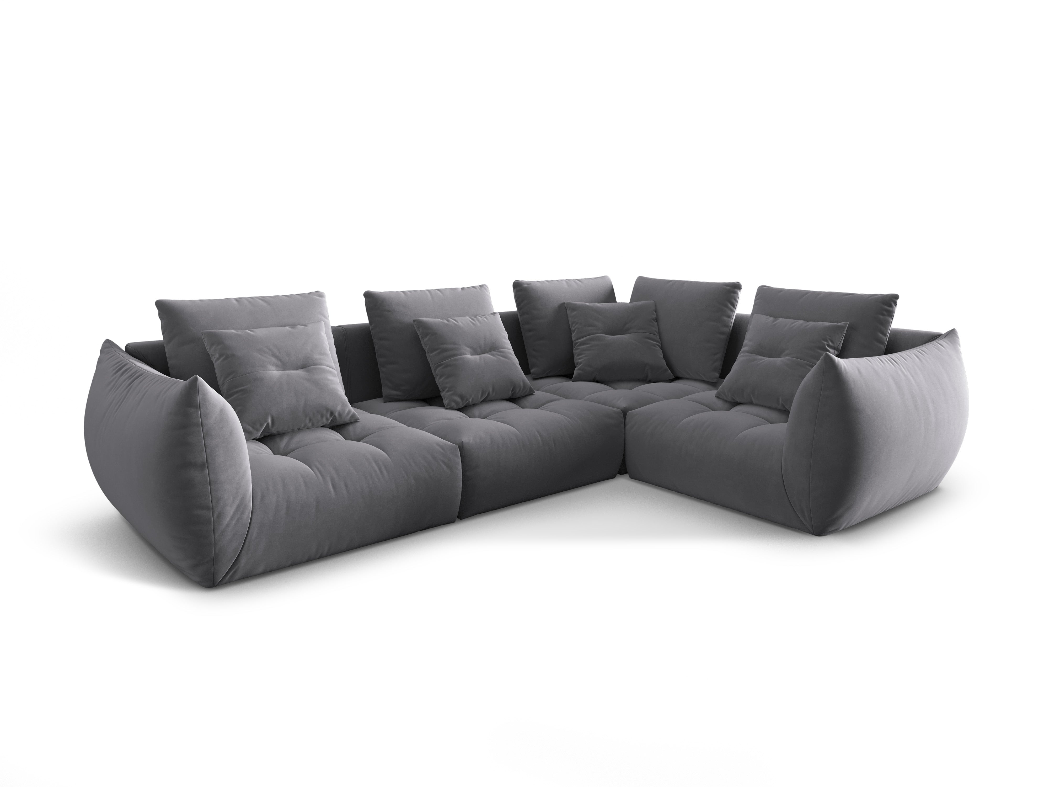Velvet Modular Right Ecke Sofa, "Bloom", 3 Sitze, Dunkelgrau, 316x216x95
In Europa gemacht
