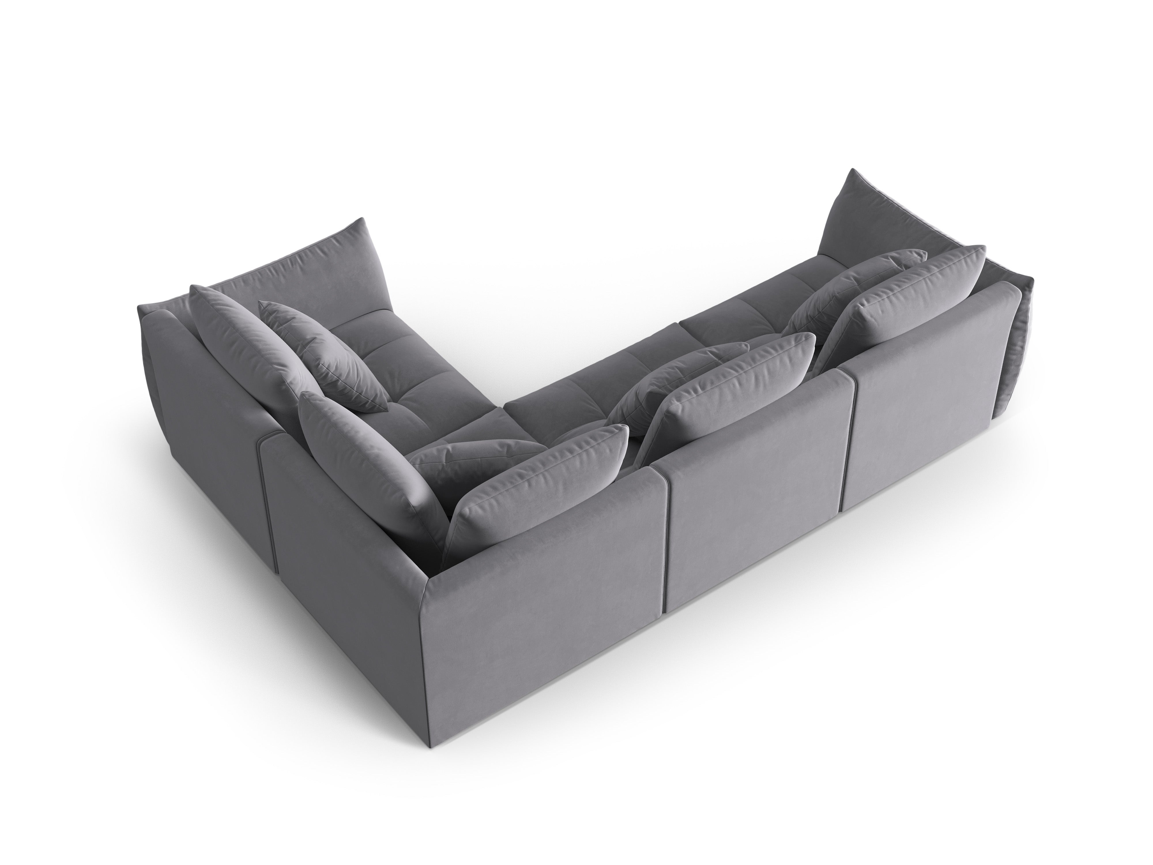 Velvet Modular Right Ecke Sofa, "Bloom", 3 Sitze, Dunkelgrau, 316x216x95
In Europa gemacht