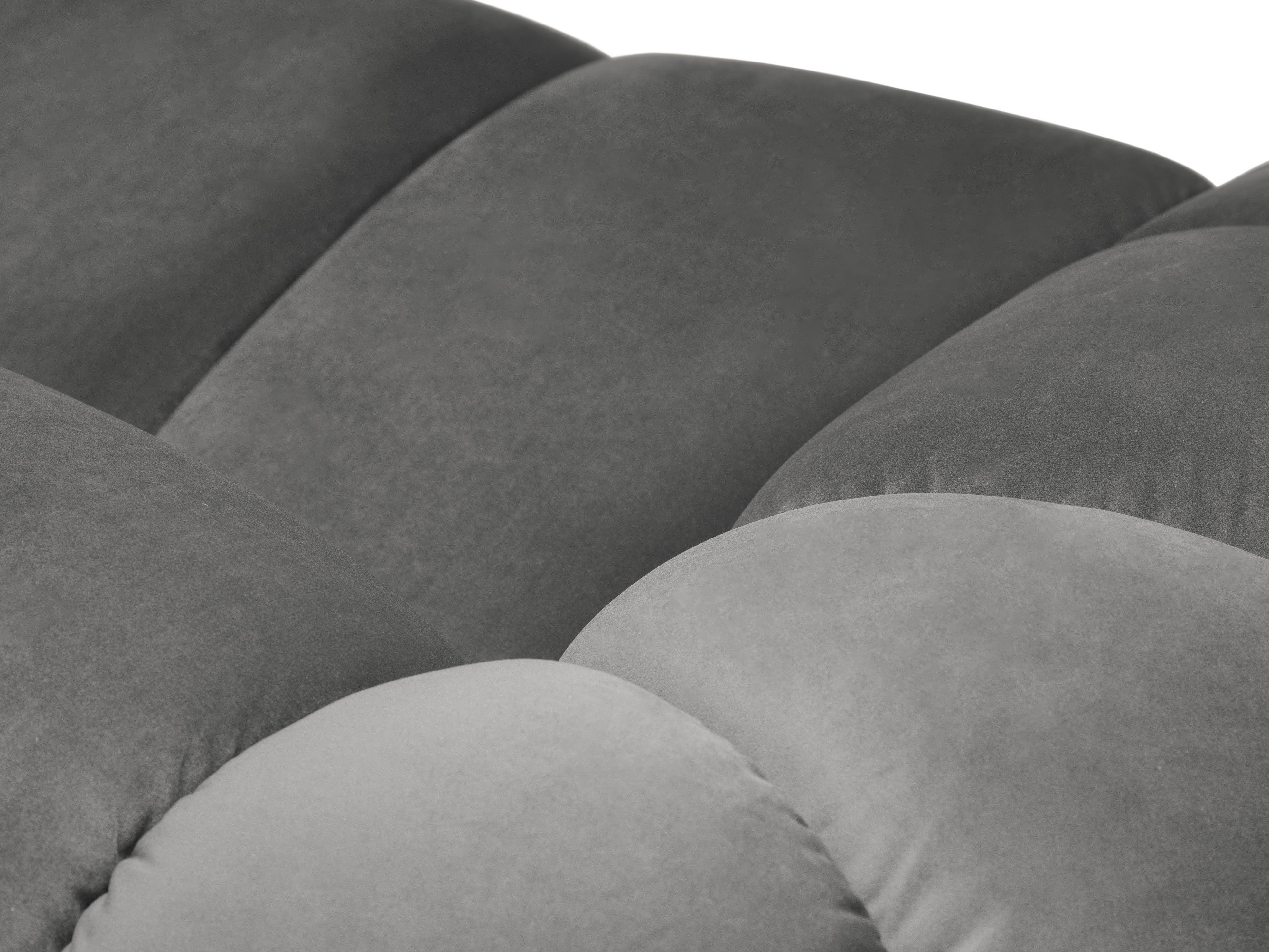 Velvet Right Corner Sofa, "Diana", 4 Sitze, Grau, 334x182x72
In Europa gemacht