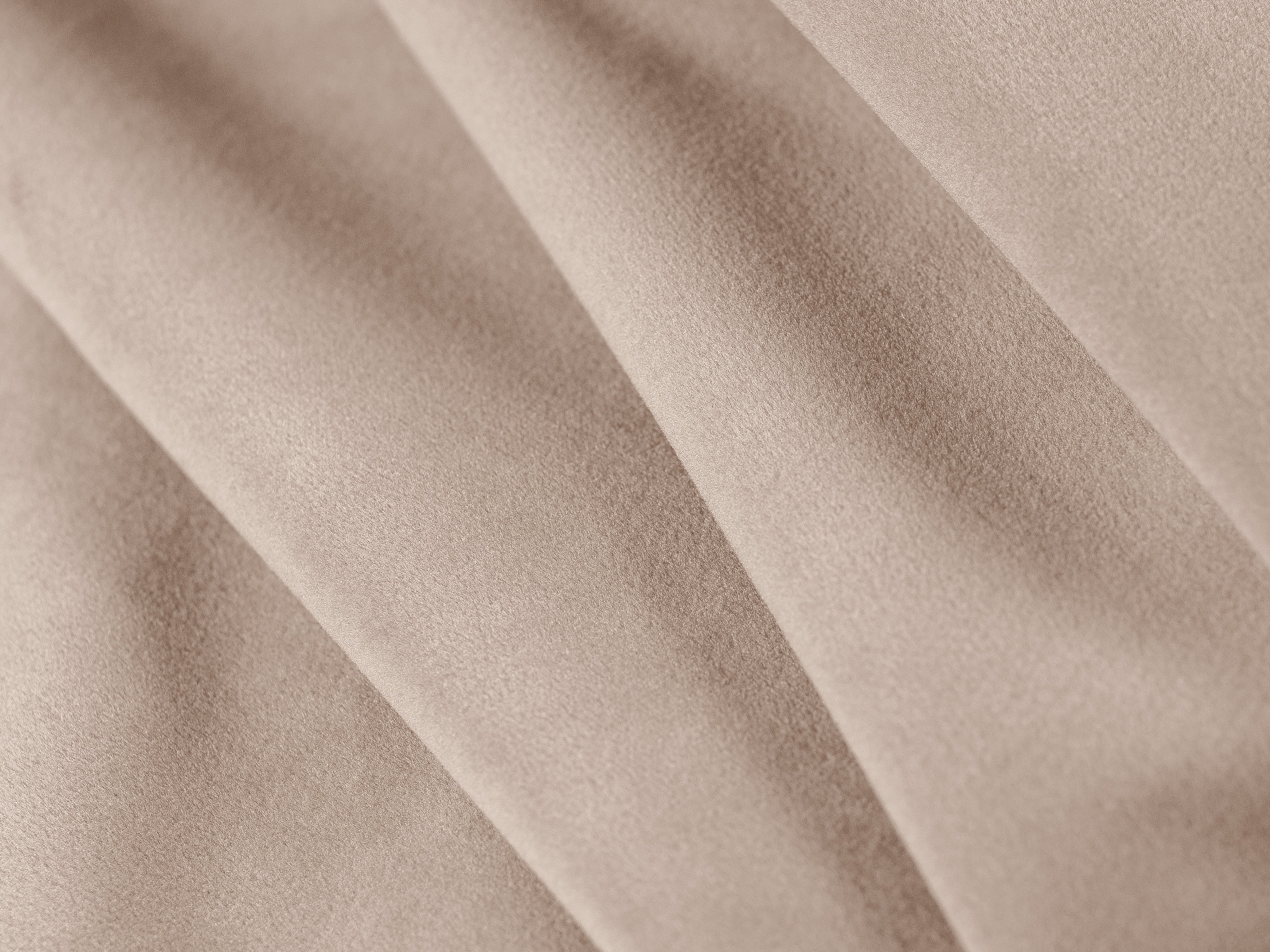 Beige Right-Hand Velvet L-Shaped Sofa BEMY