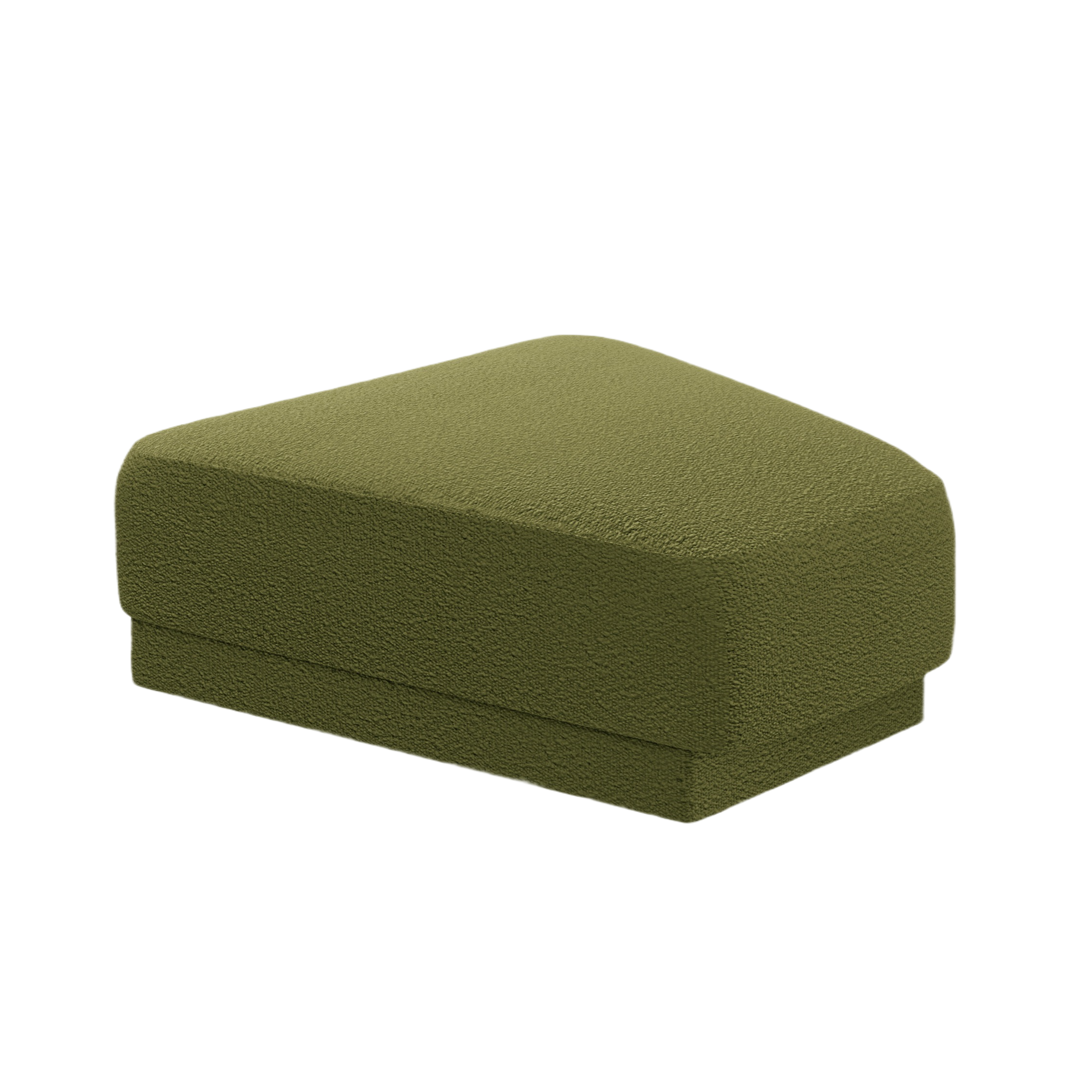 MILEY Pouf Green Boucle
