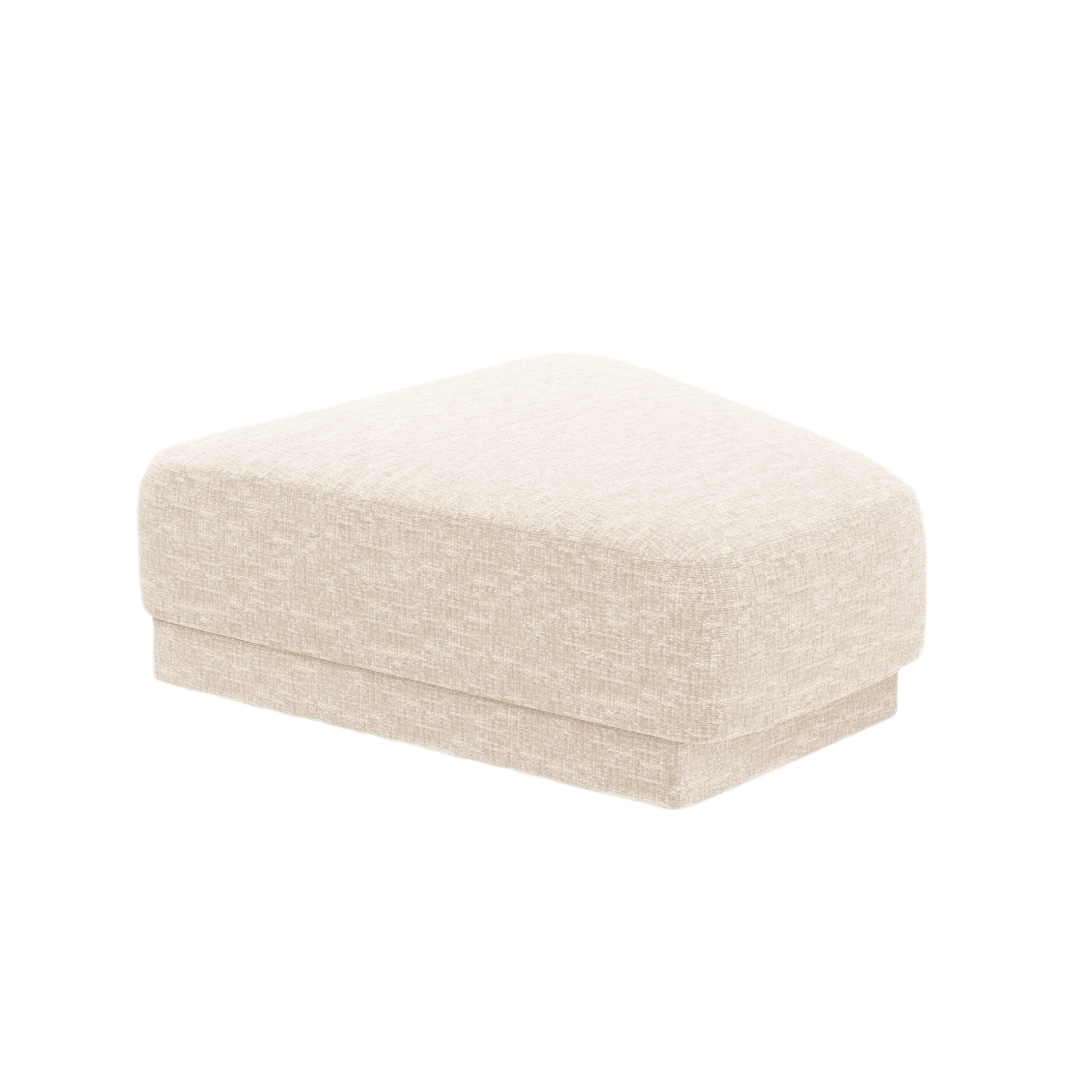 MILEY Puff in light beige silky chenille