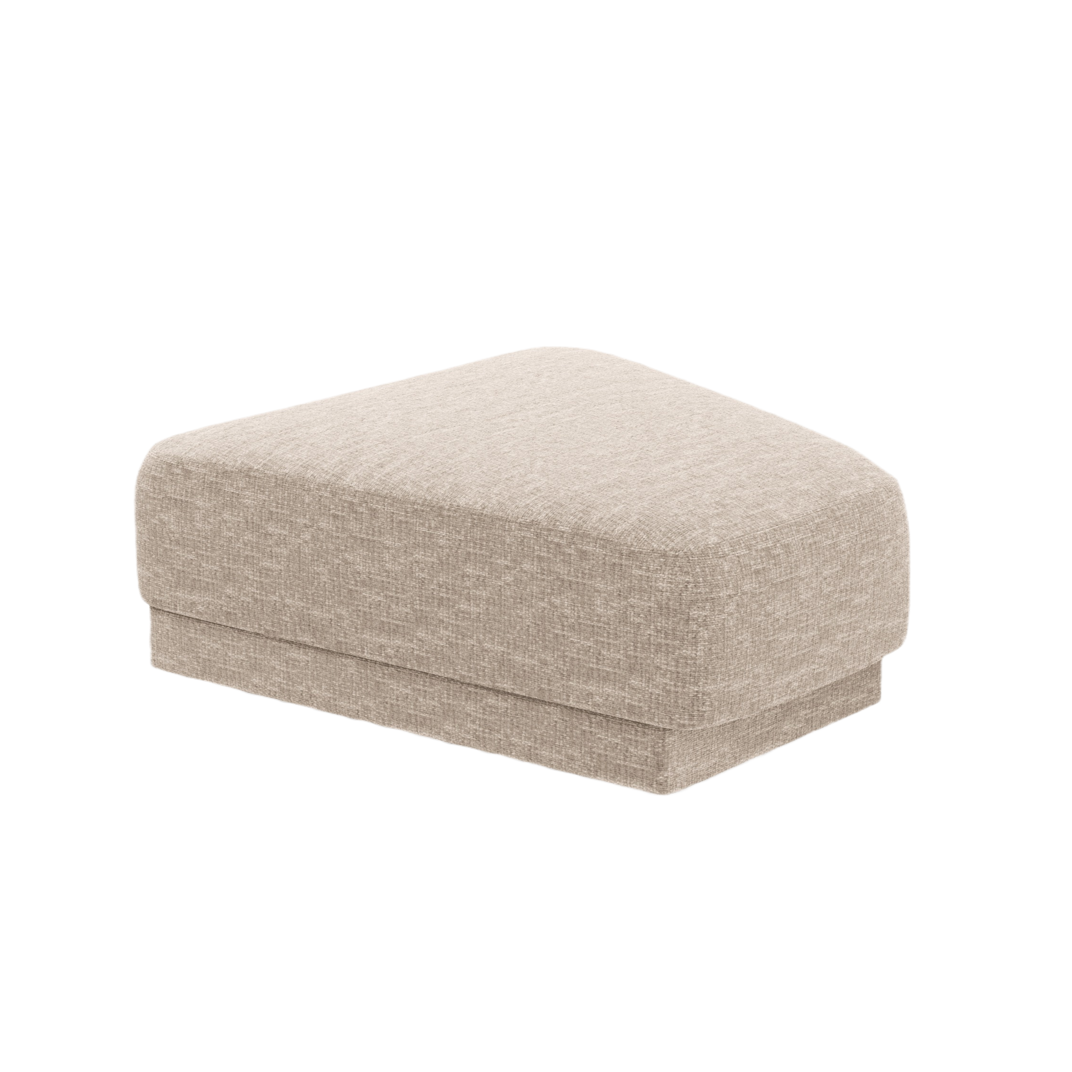 Puf MILEY beige Chenille seidig