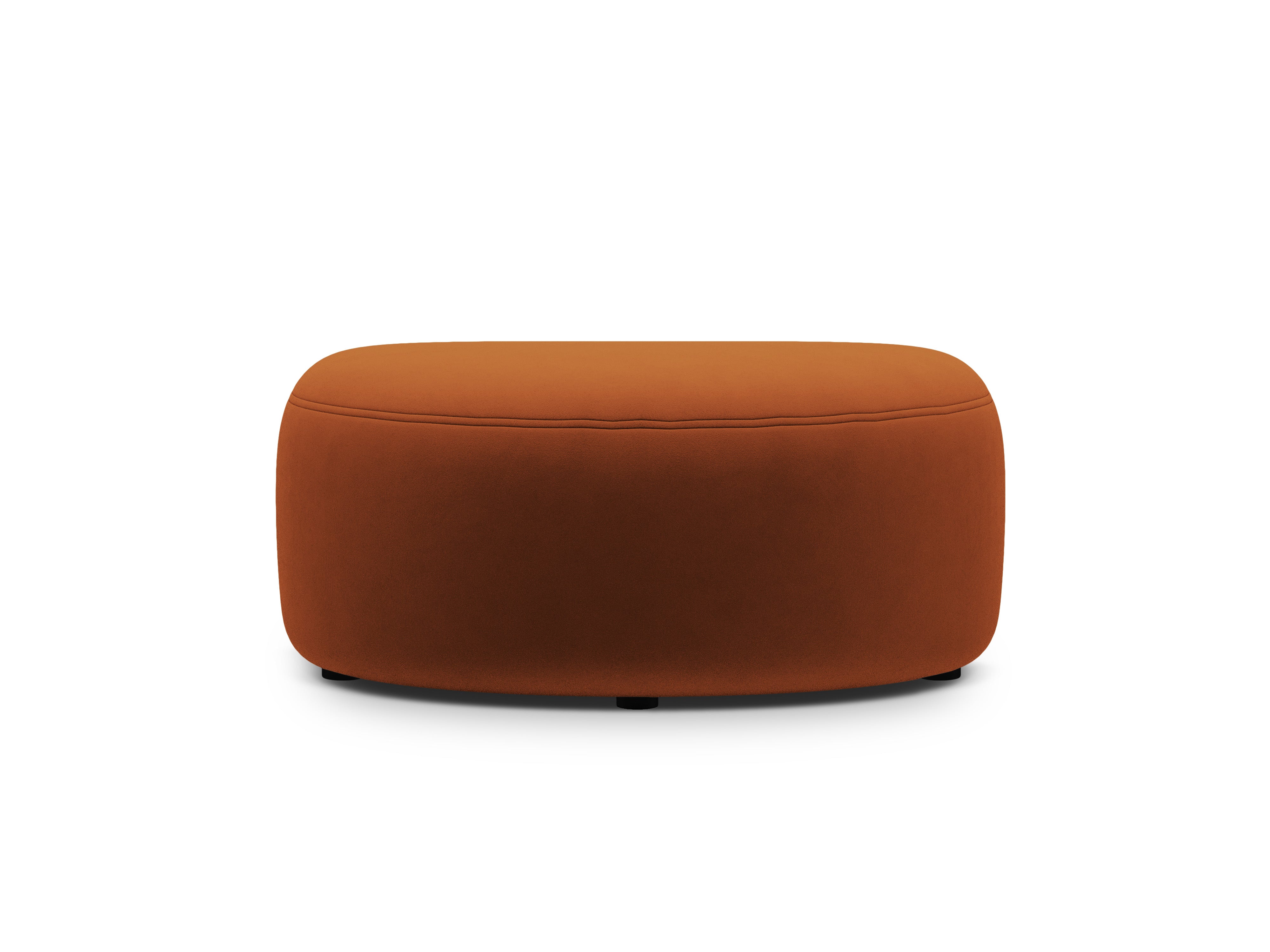 Samt Pouf KATE terrakotta