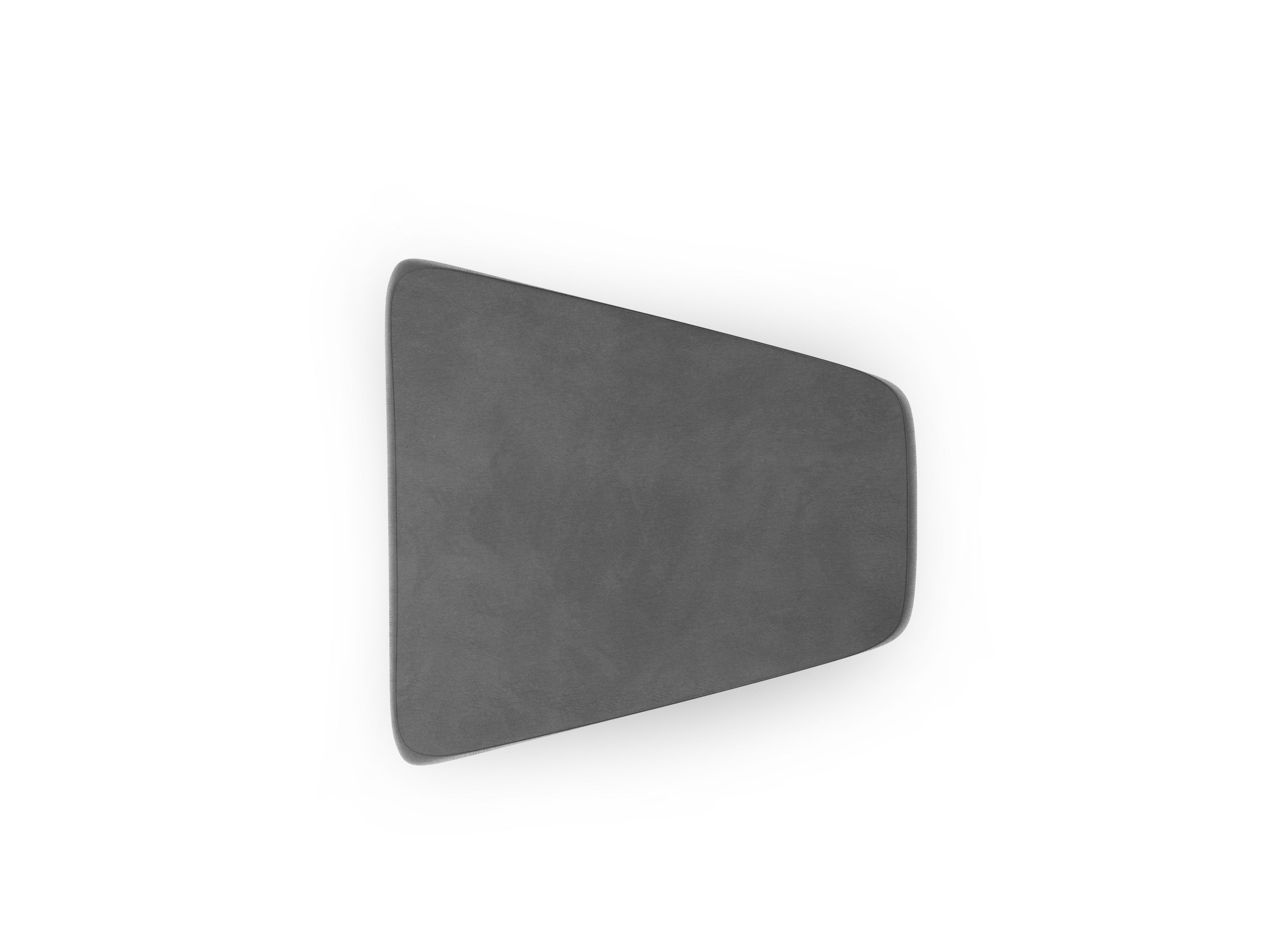 Gray Velvet Pouf MILEY