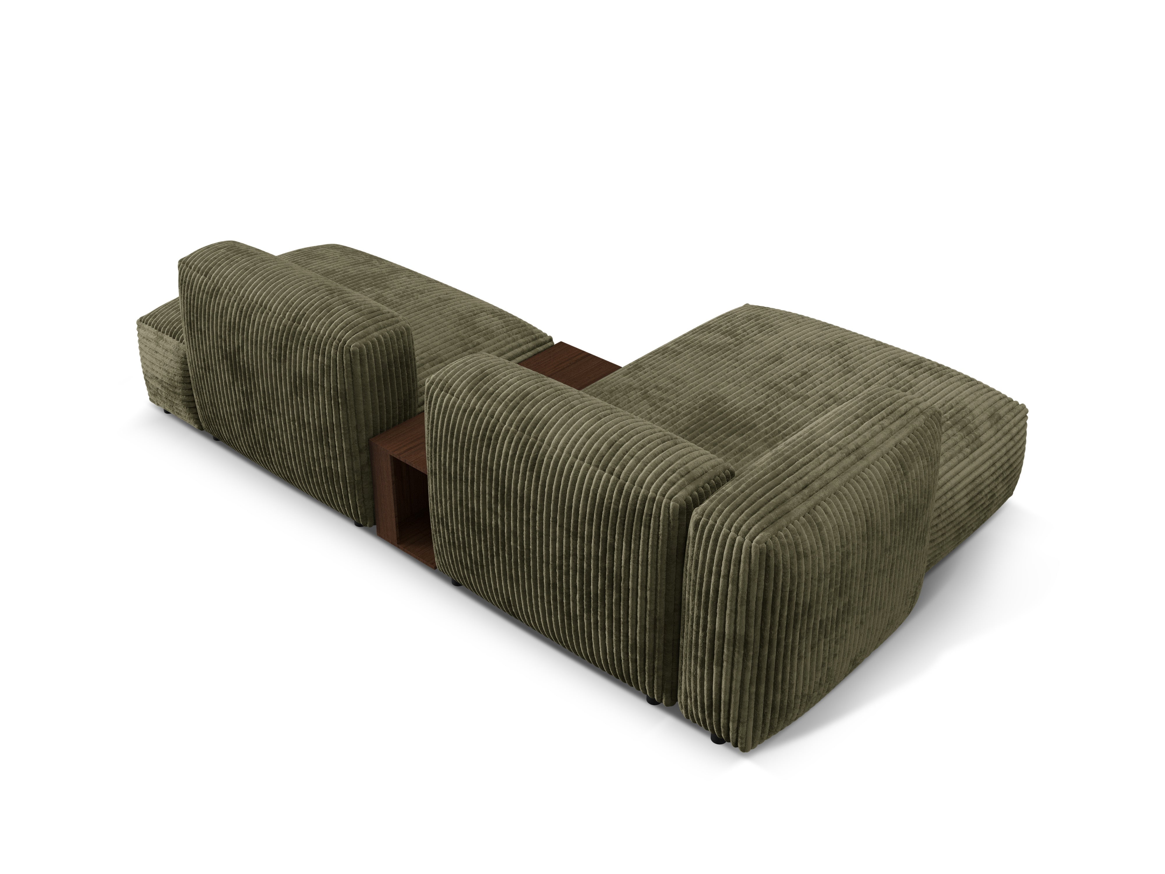 Links -Hände -Ecke mit einem Martin Green Cord -Tisch
