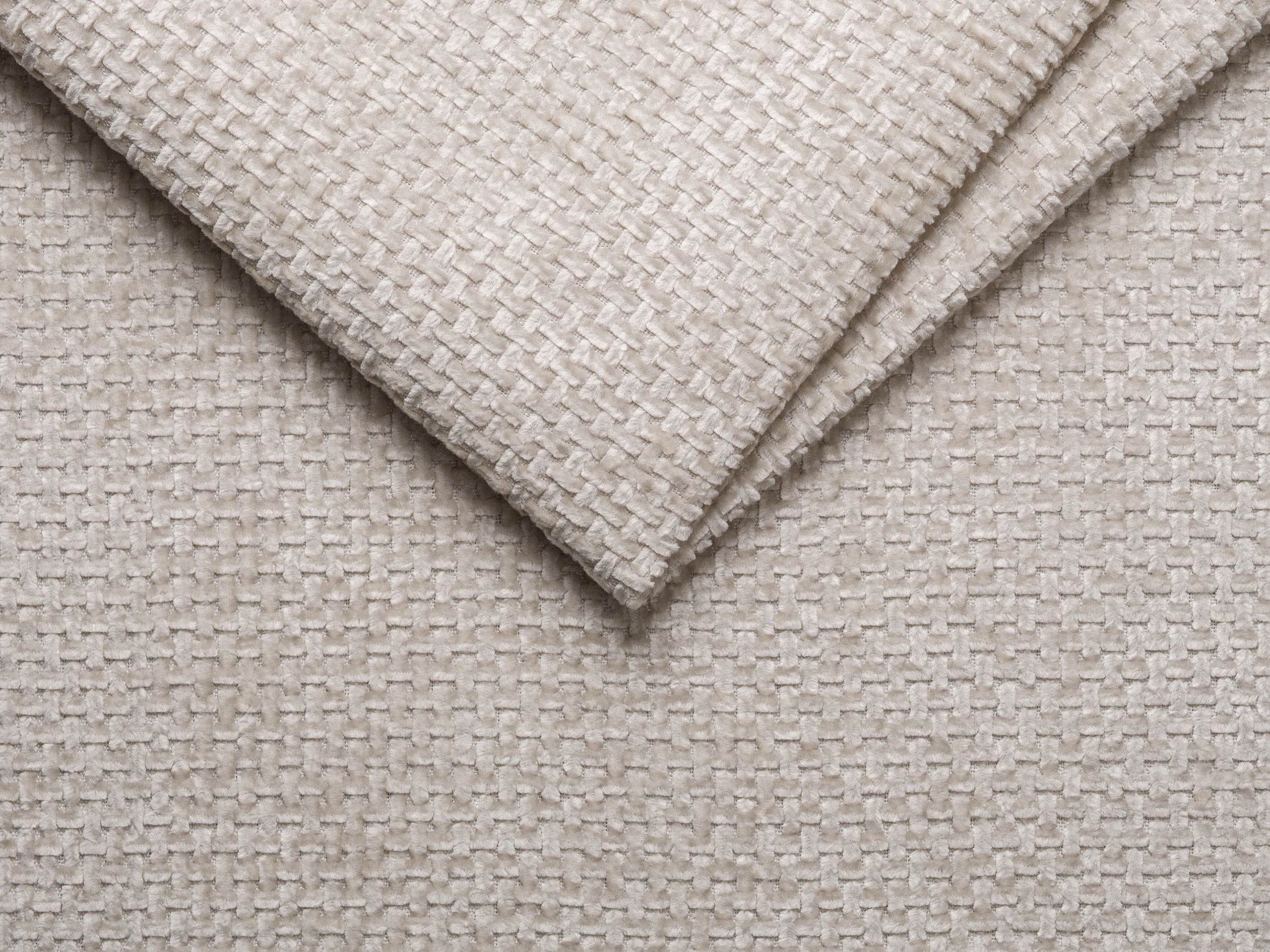 Modularer Ecksofa rechtsseitig 7-sitzig MILEY beige Chenille