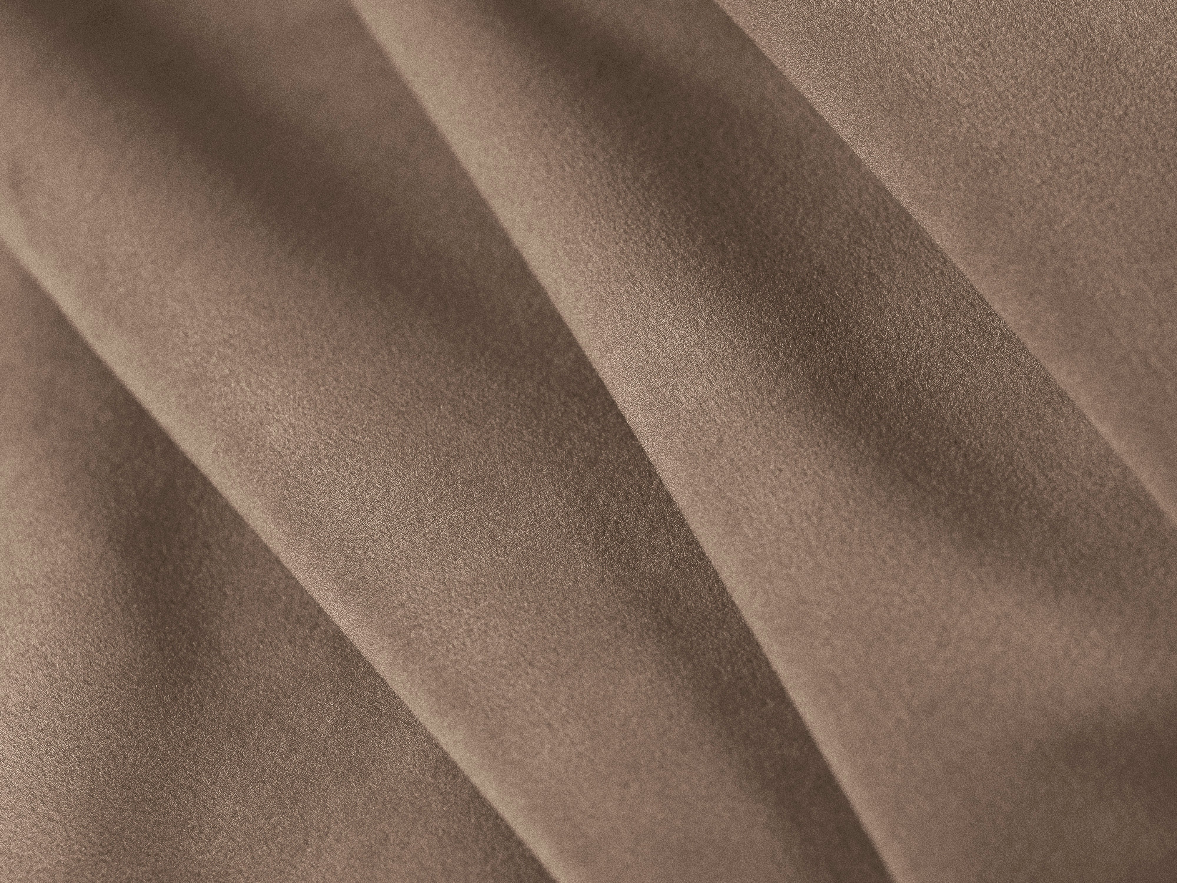 Left-sided panoramic velvet corner sofa BEMY gray-brown