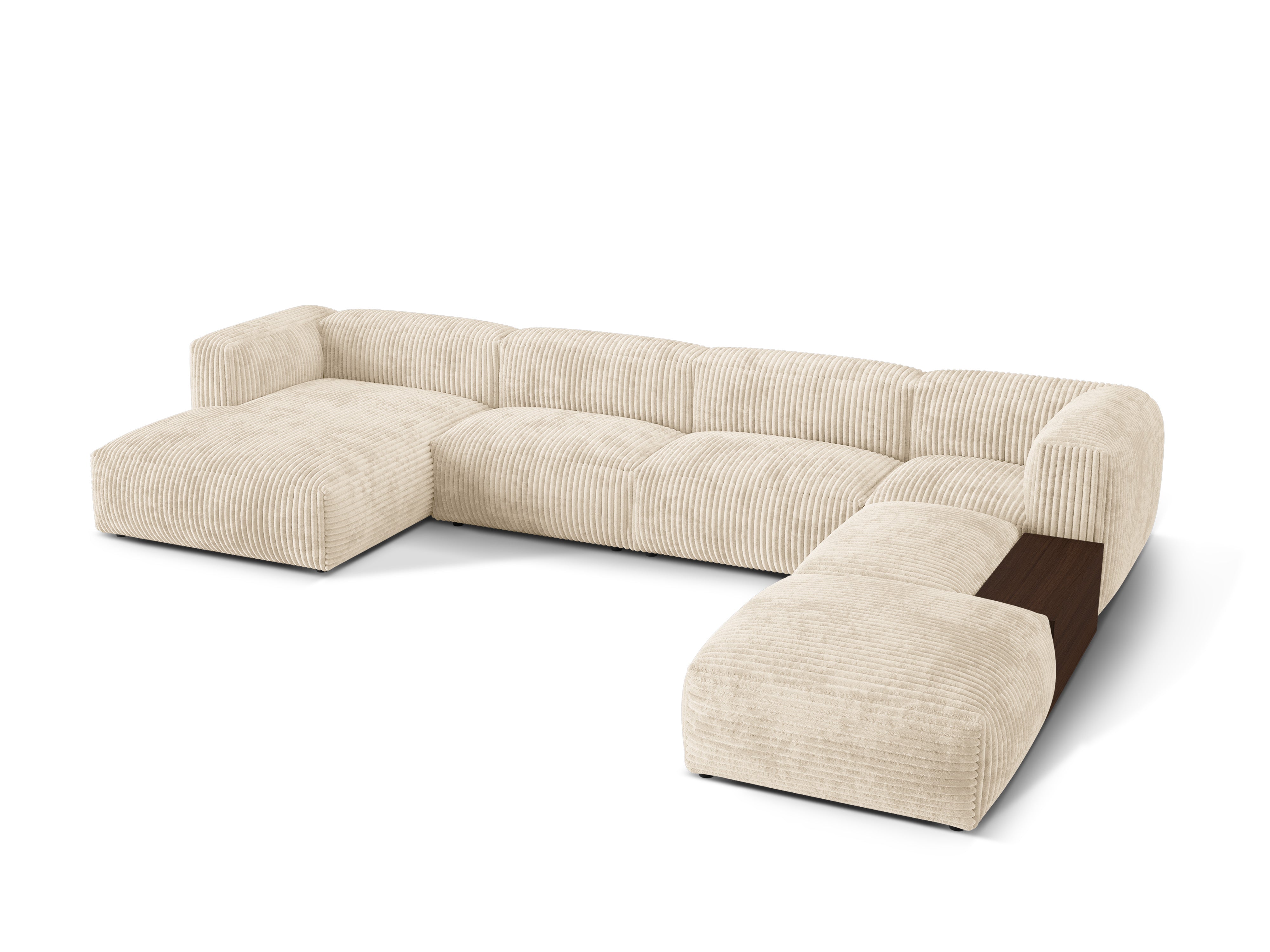 Martin Right -sided corner Martin light beige corduroy
