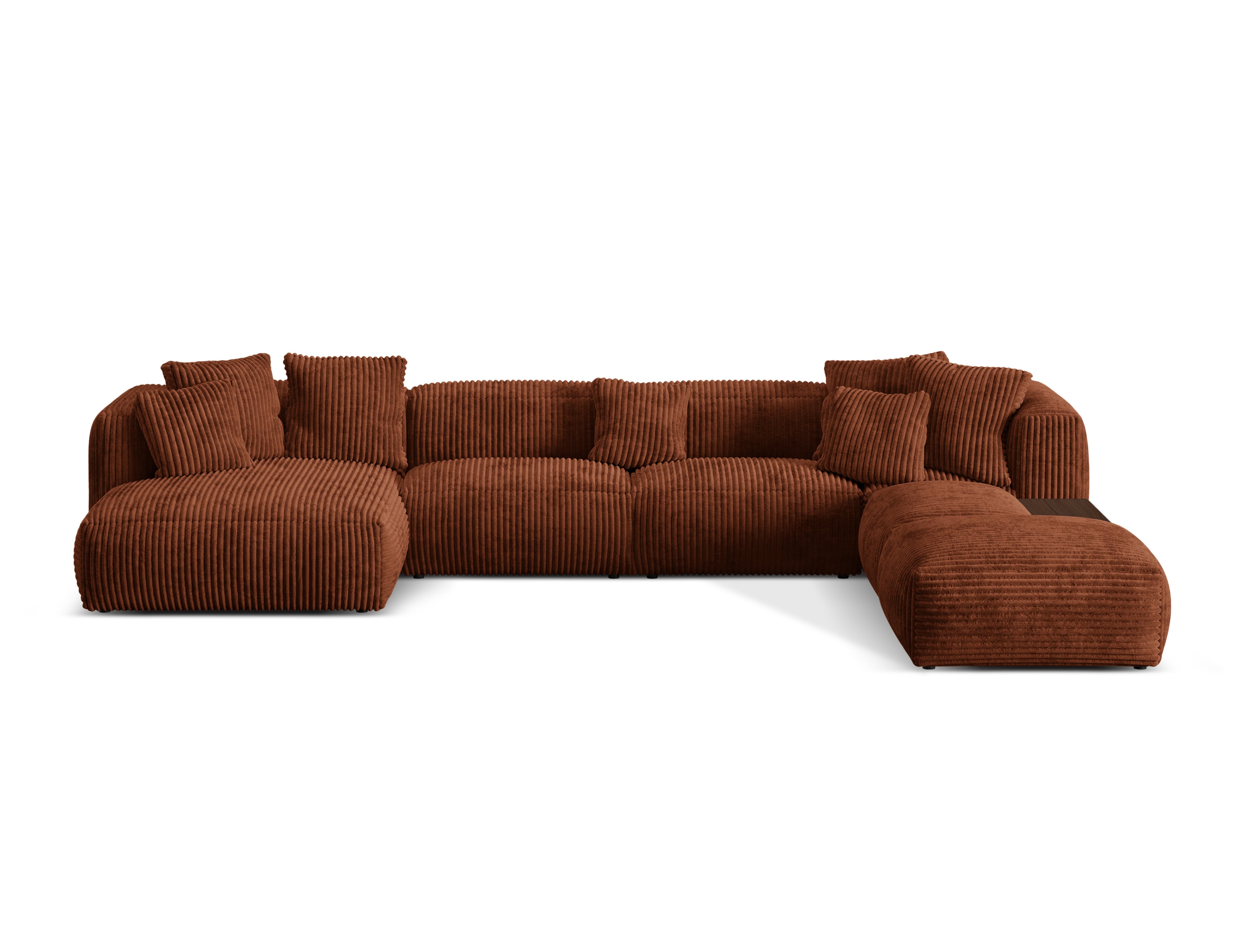 Right -sided panoramic corner Martin brick corduroy