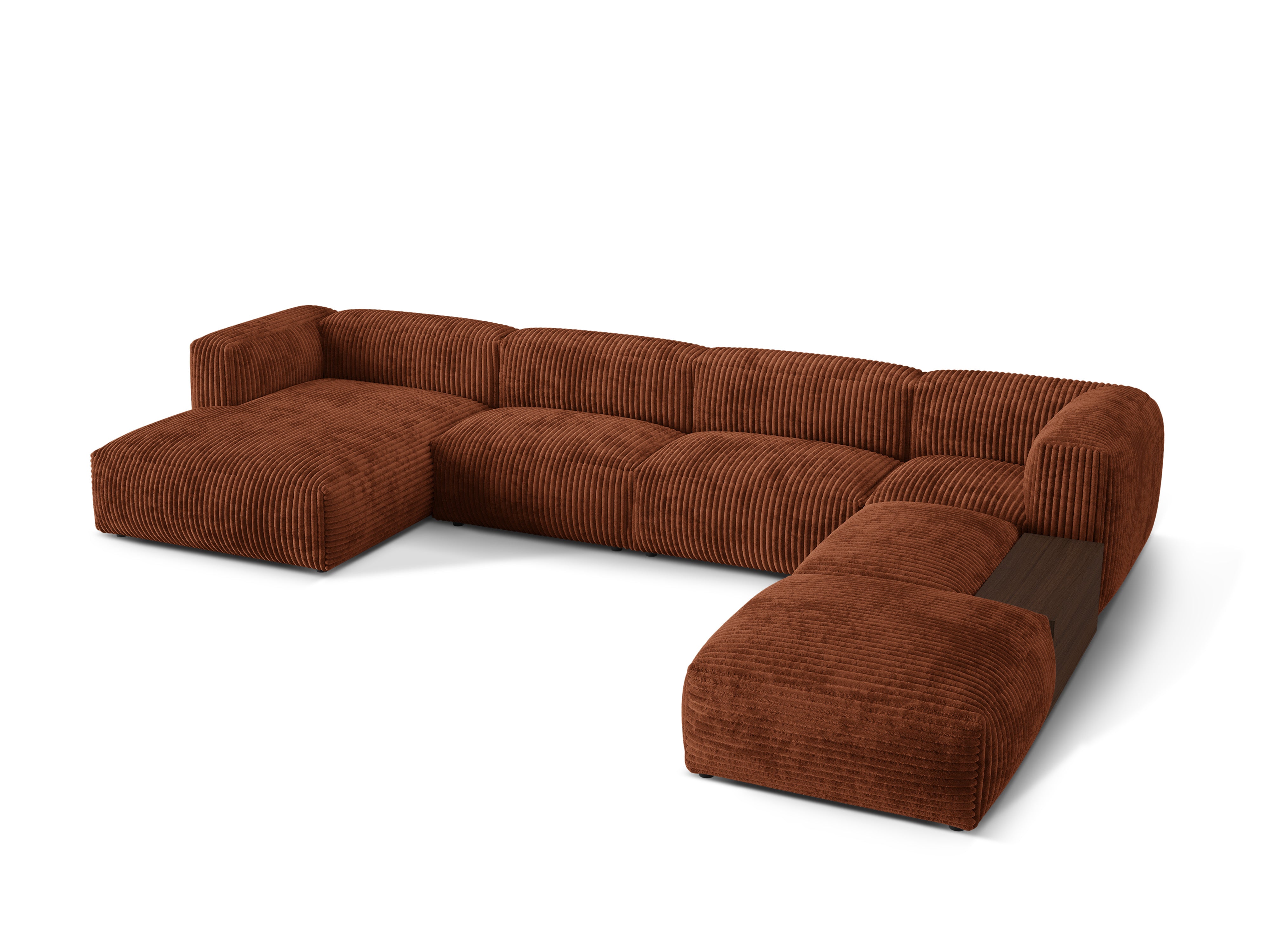Right -sided panoramic corner Martin brick corduroy