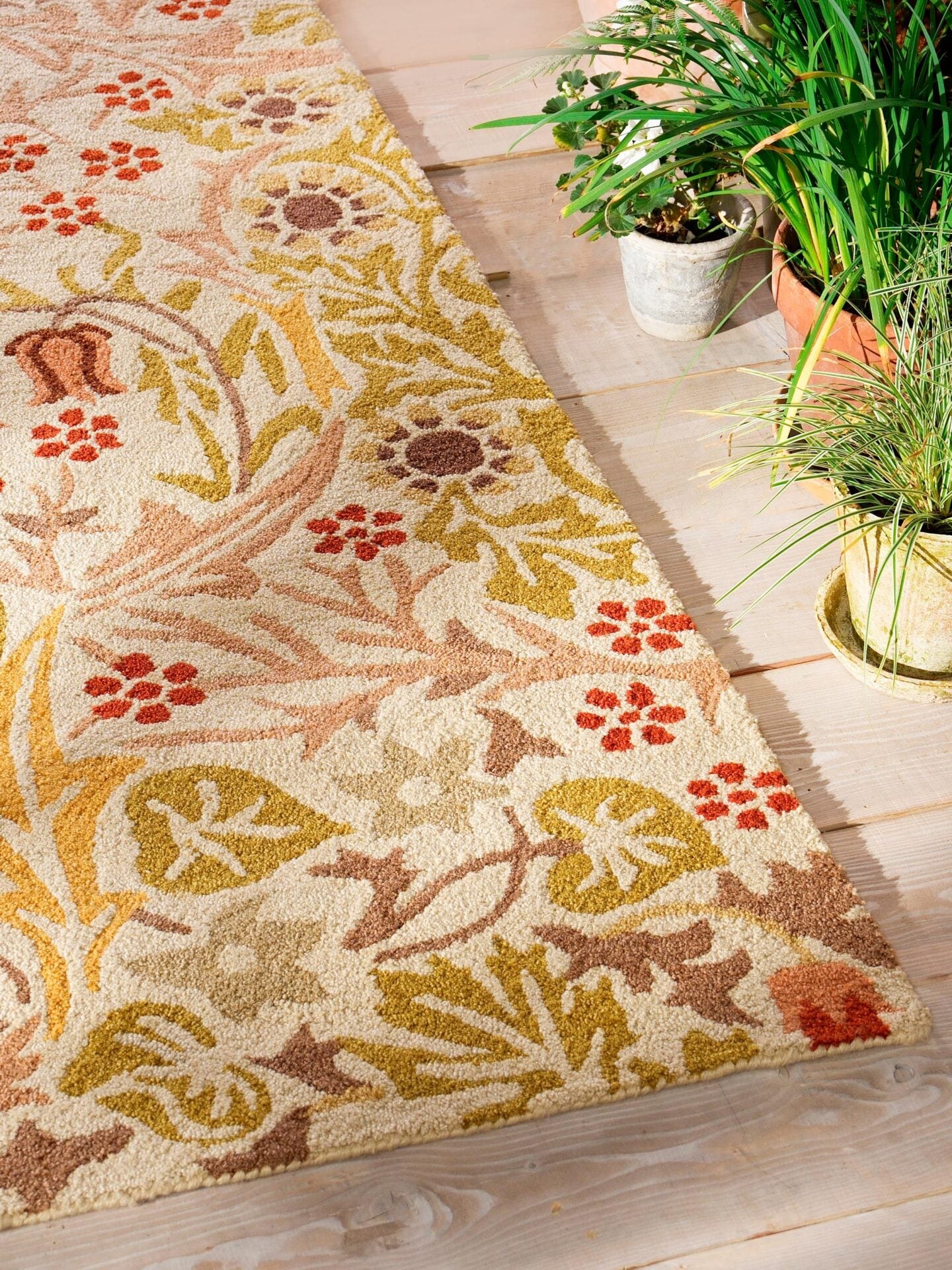 BLACKTHORN WHEAT Outdoor-Teppich beige
