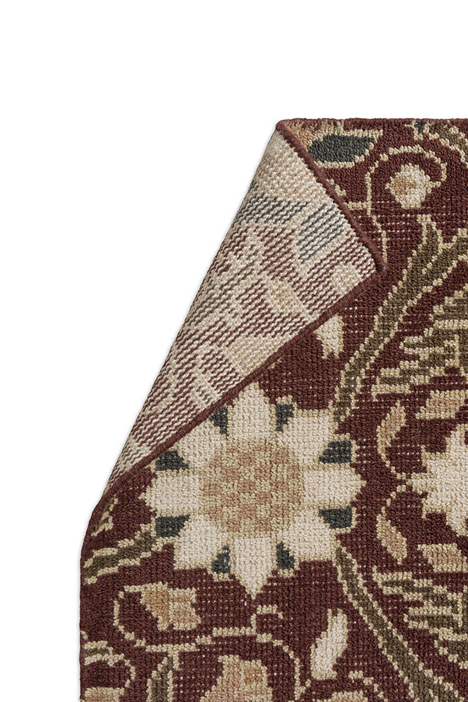 MONTREAL RUSSET rug in burgundy-beige
