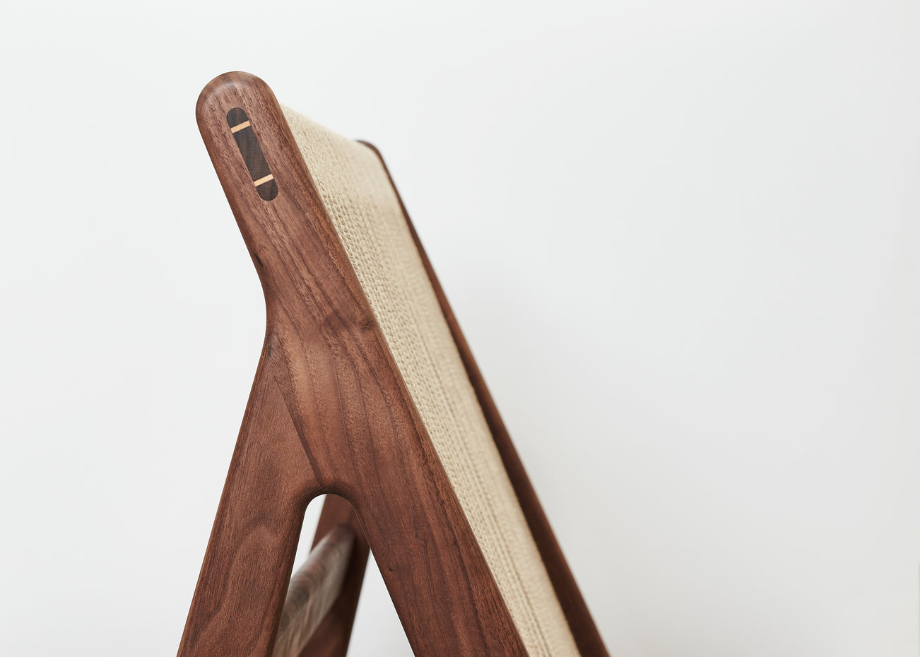 Sessel MR01 Nussbaum und Leinen