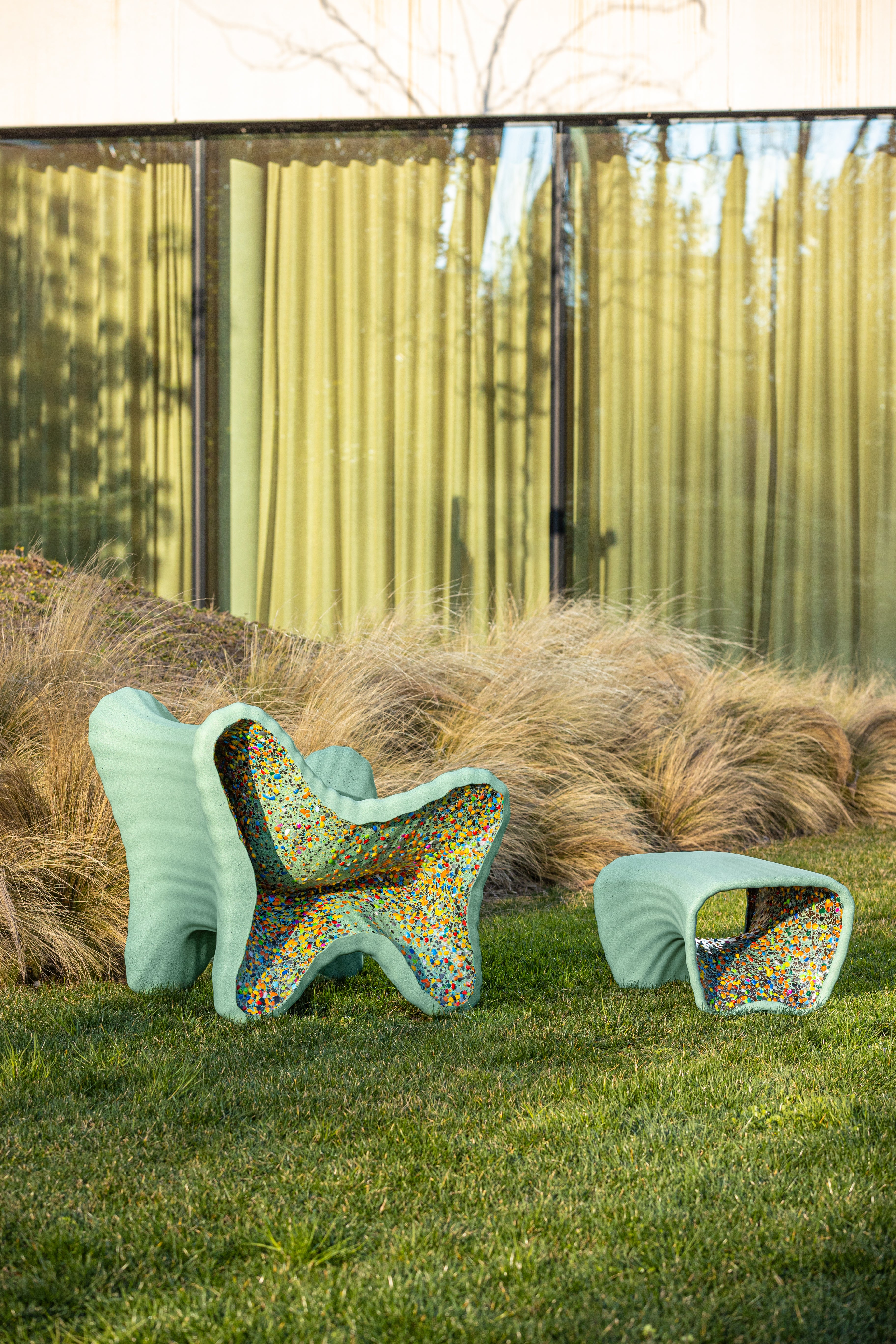 IN-SIDE white garden stool