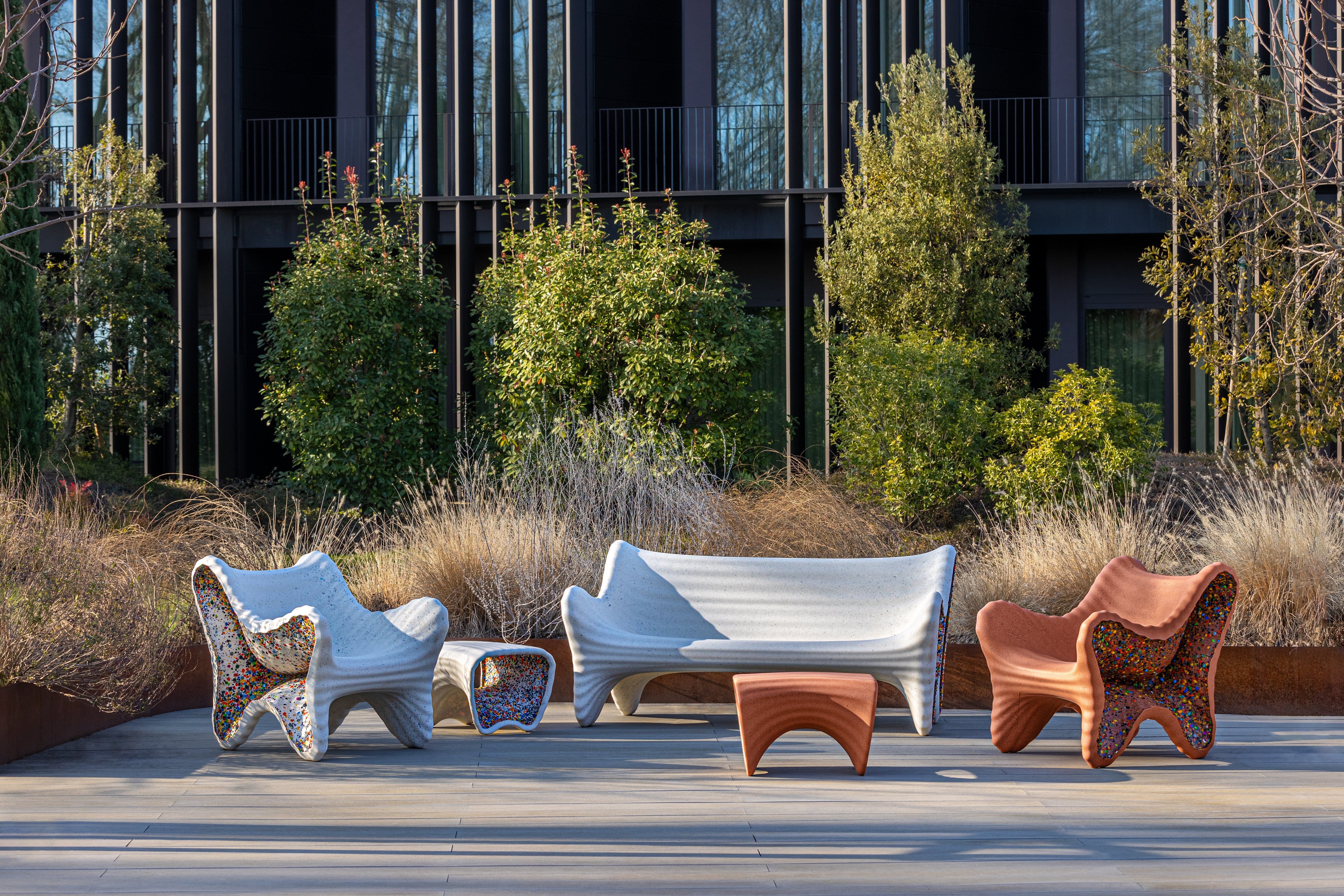 IN-SIDE terracotta garden sofa