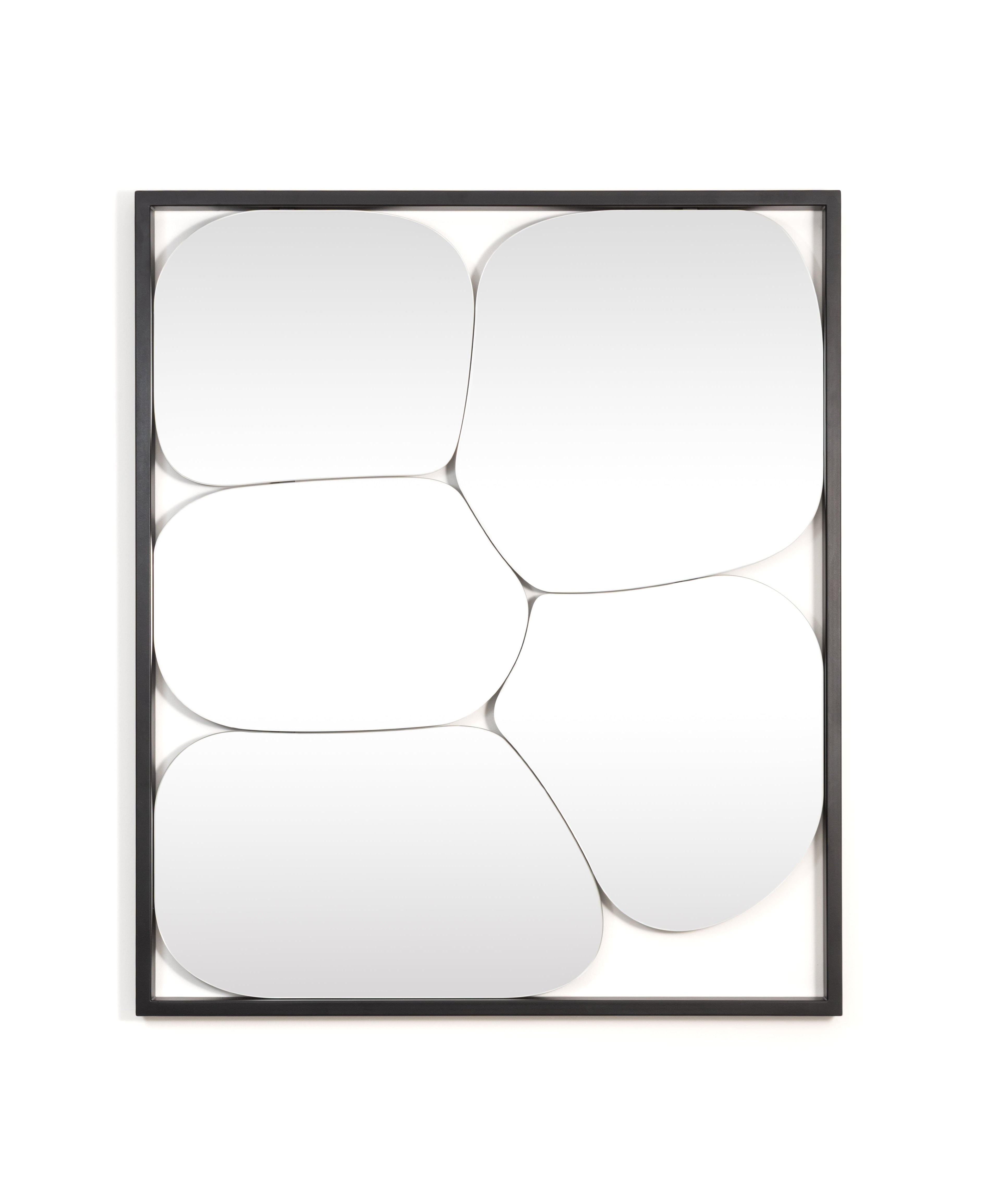 MORPHED black wall mirror