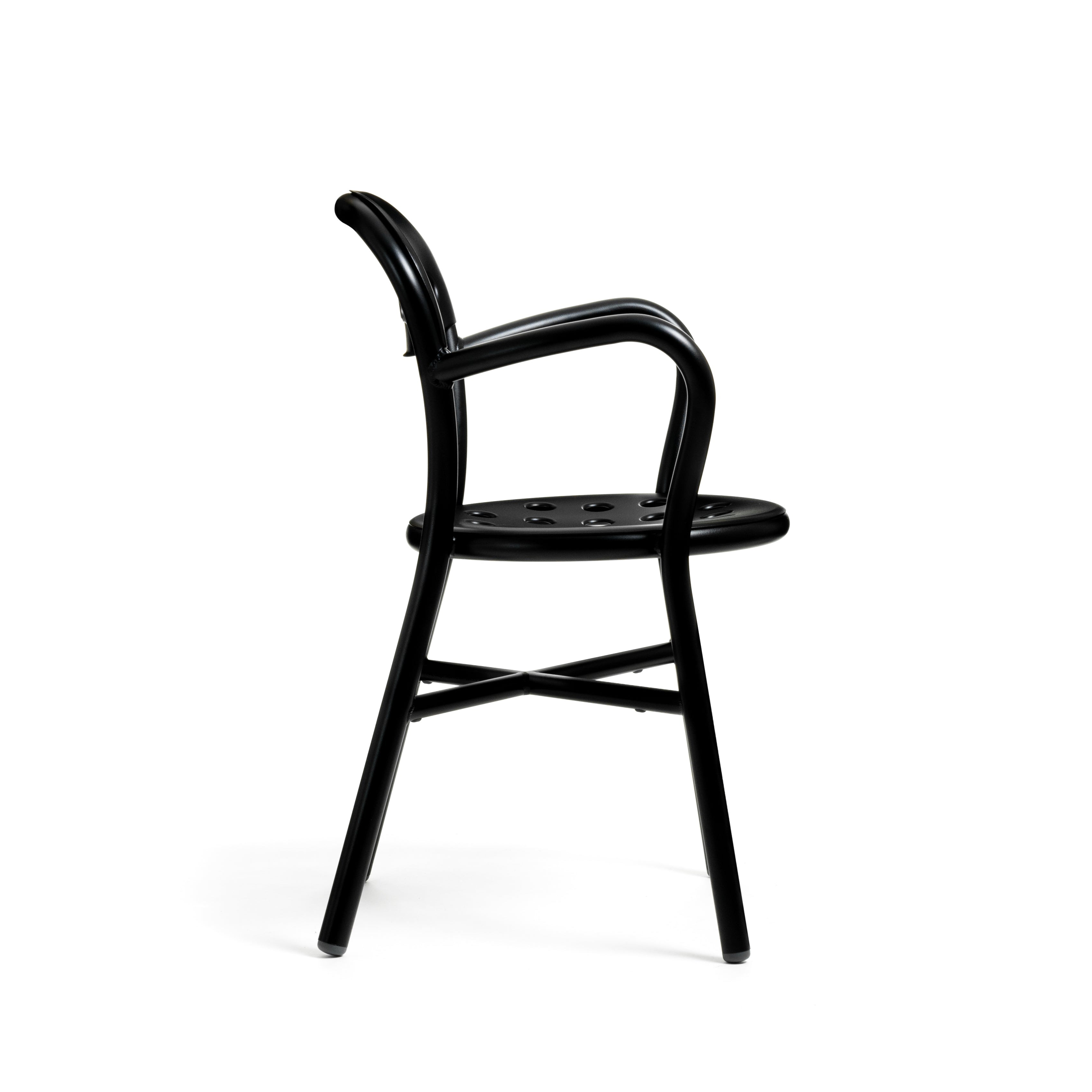 Outdoor armchair PIPE black