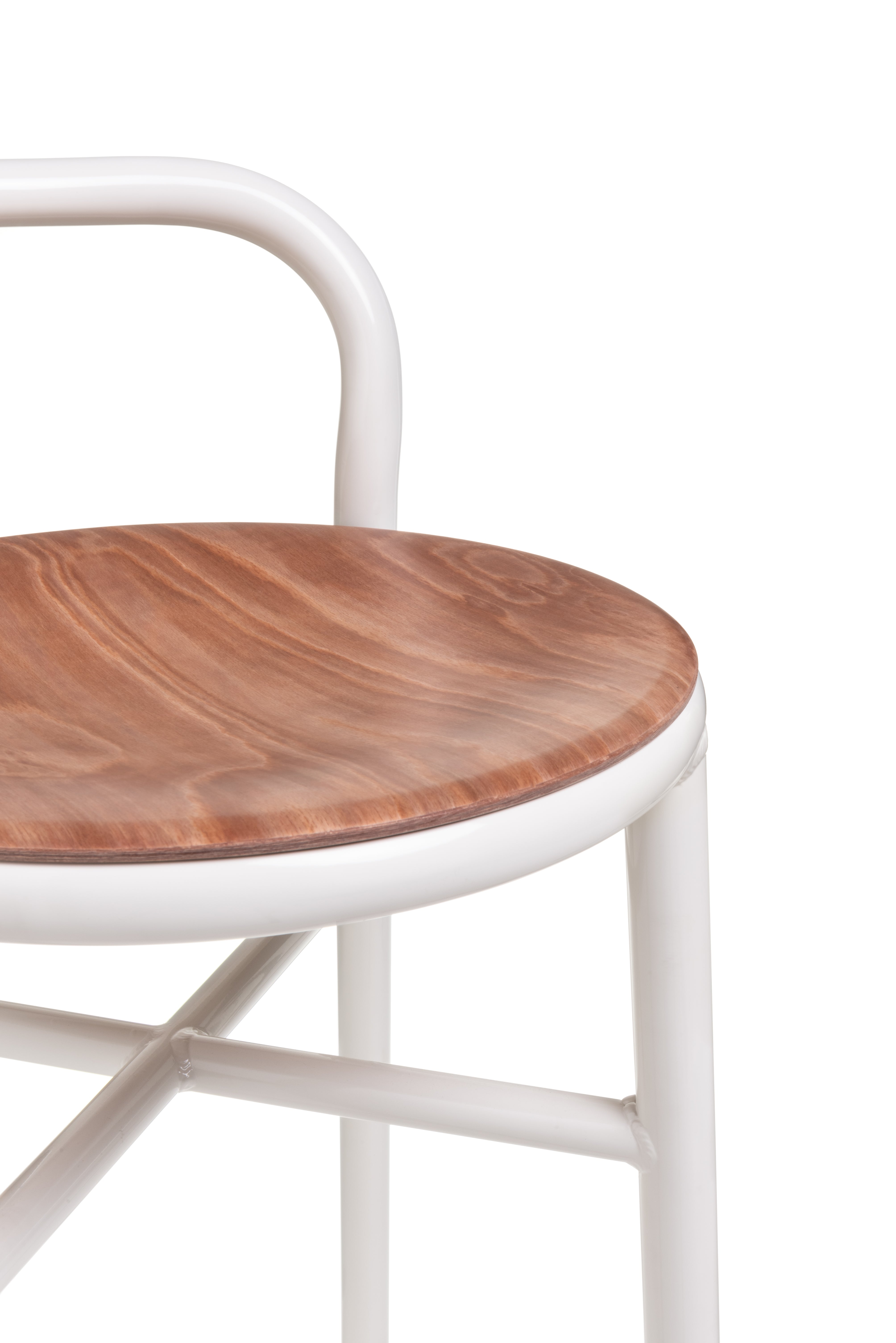 PIPE Hocker helles Buchenholz