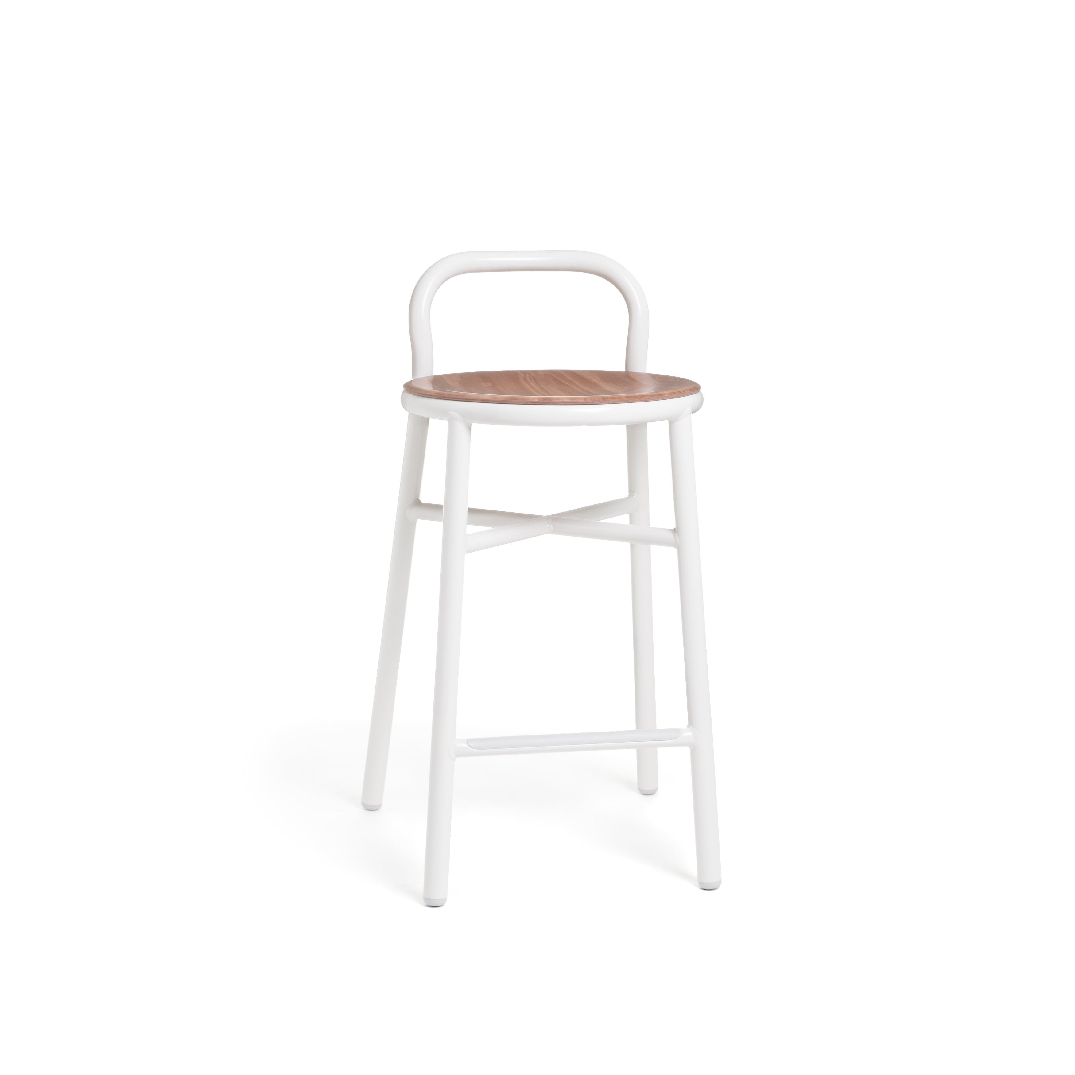 PIPE Hocker helles Buchenholz