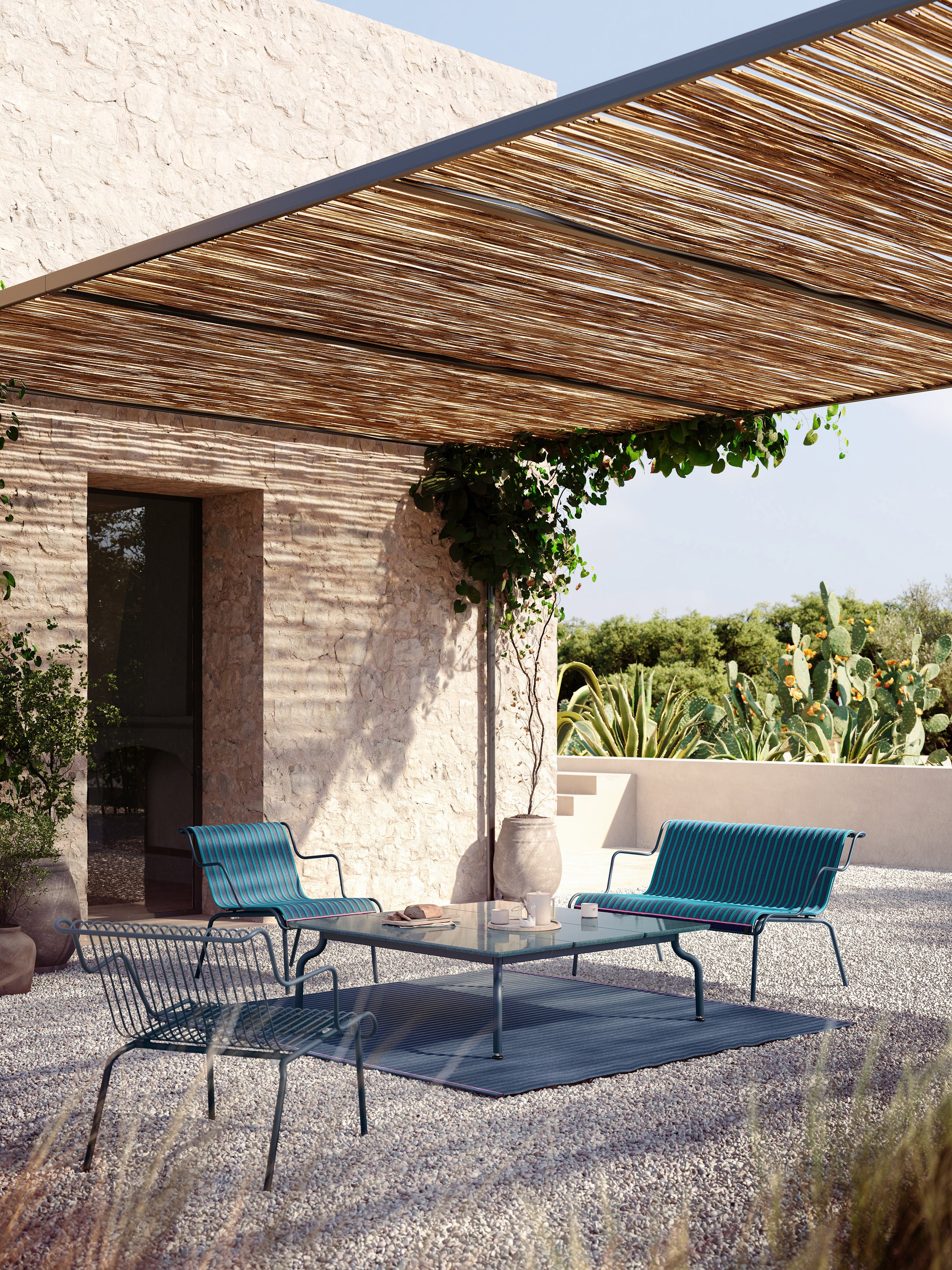 Gartenbank SOUTH marineblau