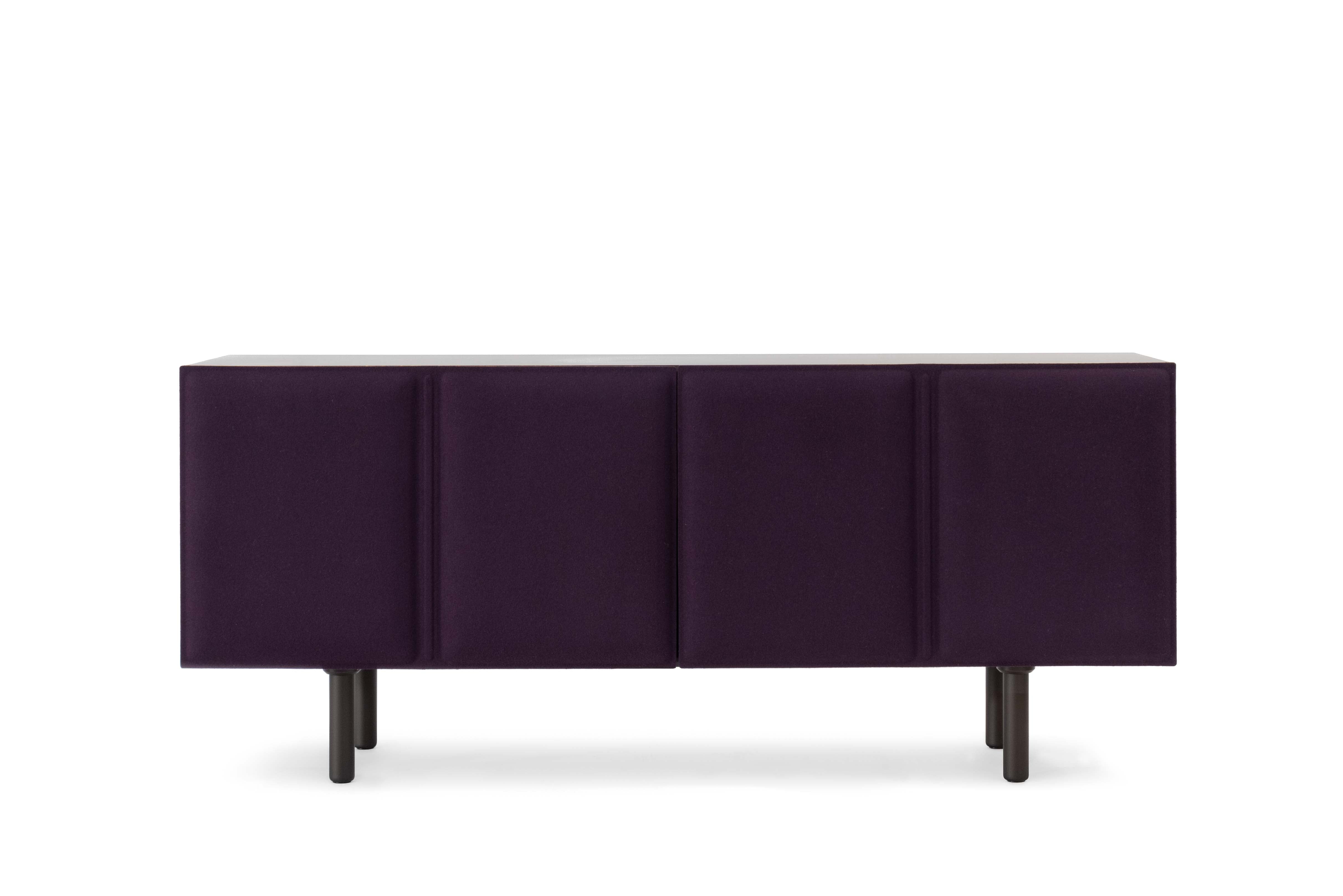 TACITO TV cabinet purple felt