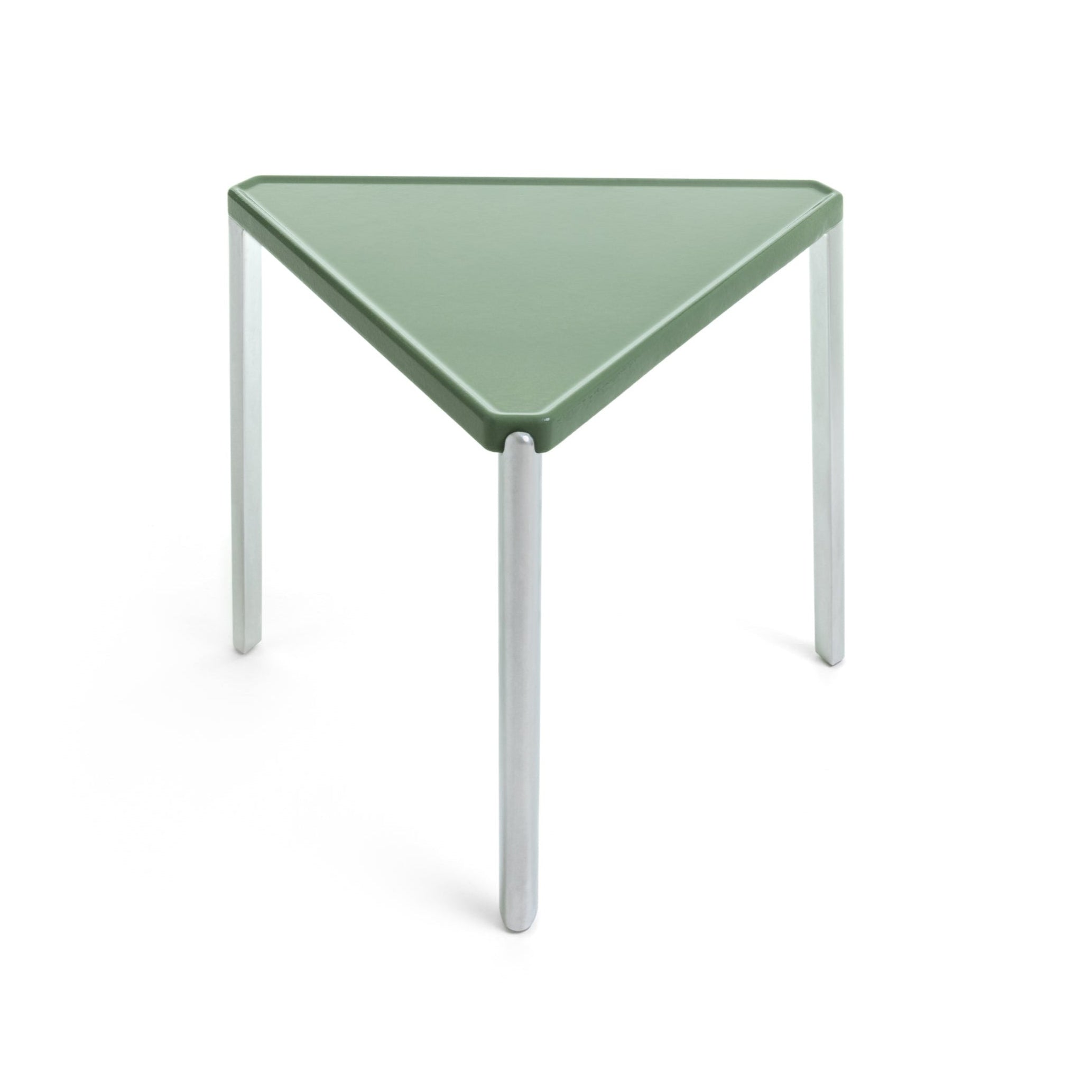TAMBOUR green concrete side table