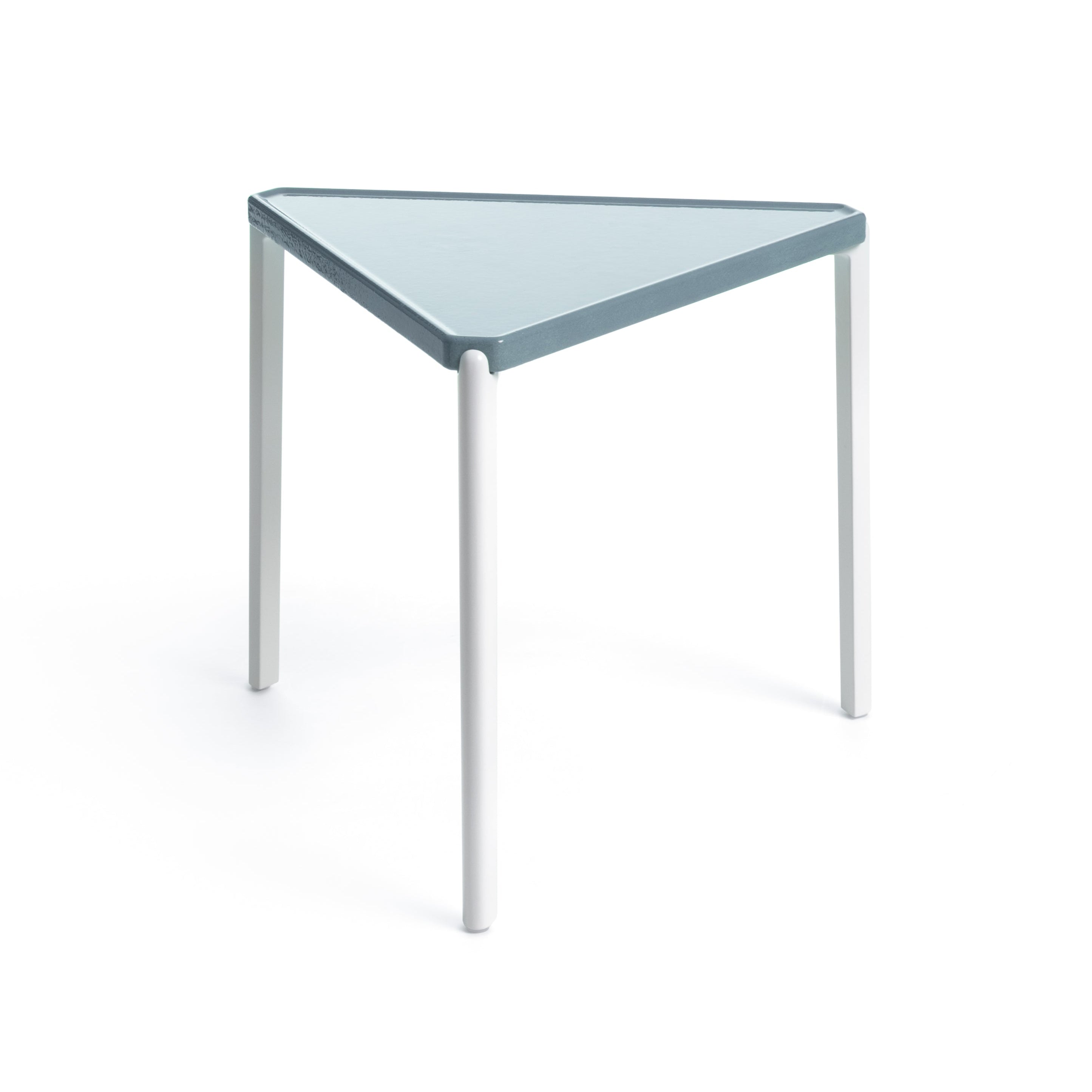 TAMBOUR blue concrete side table