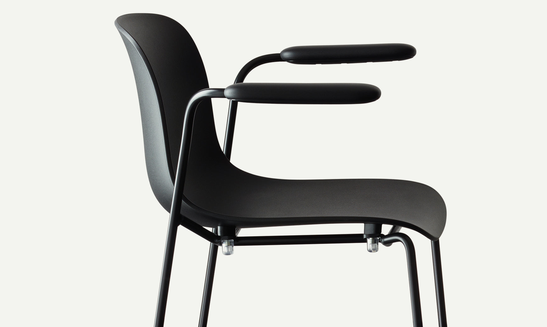TROY stool black beech wood