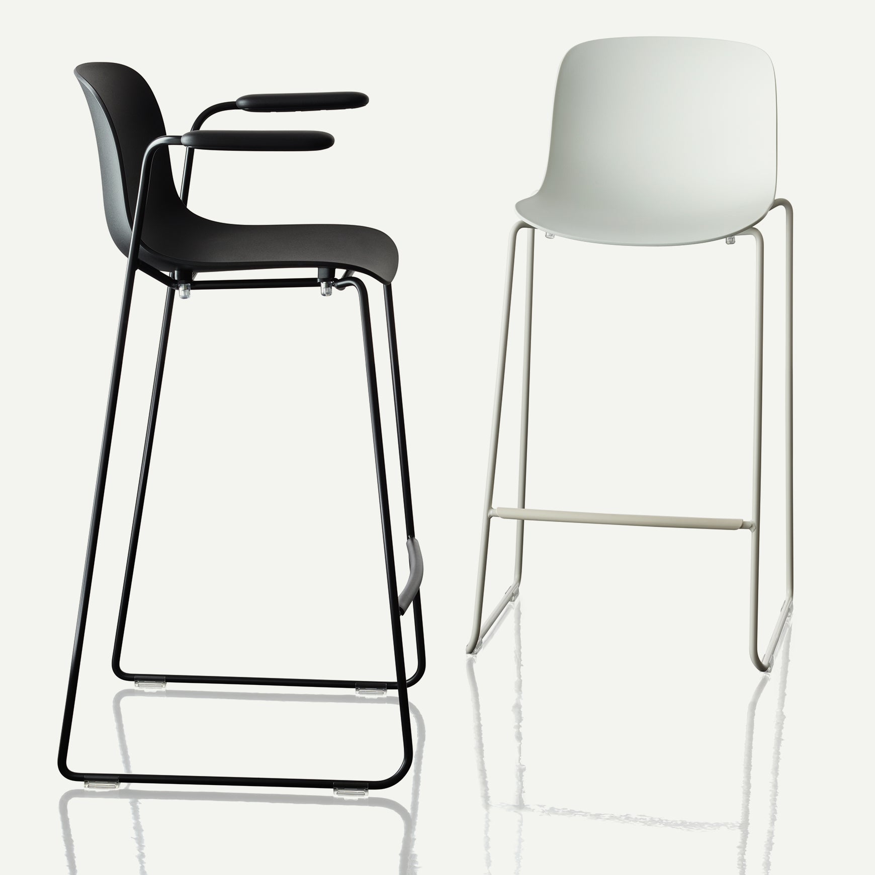 TROY stool black beech wood