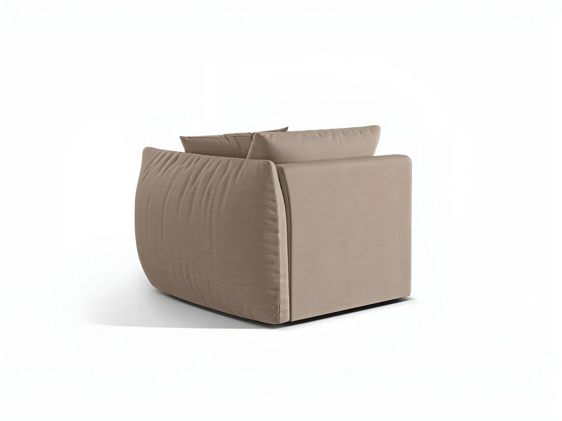 CHRIS modular sofa - right-side element sandy chenille