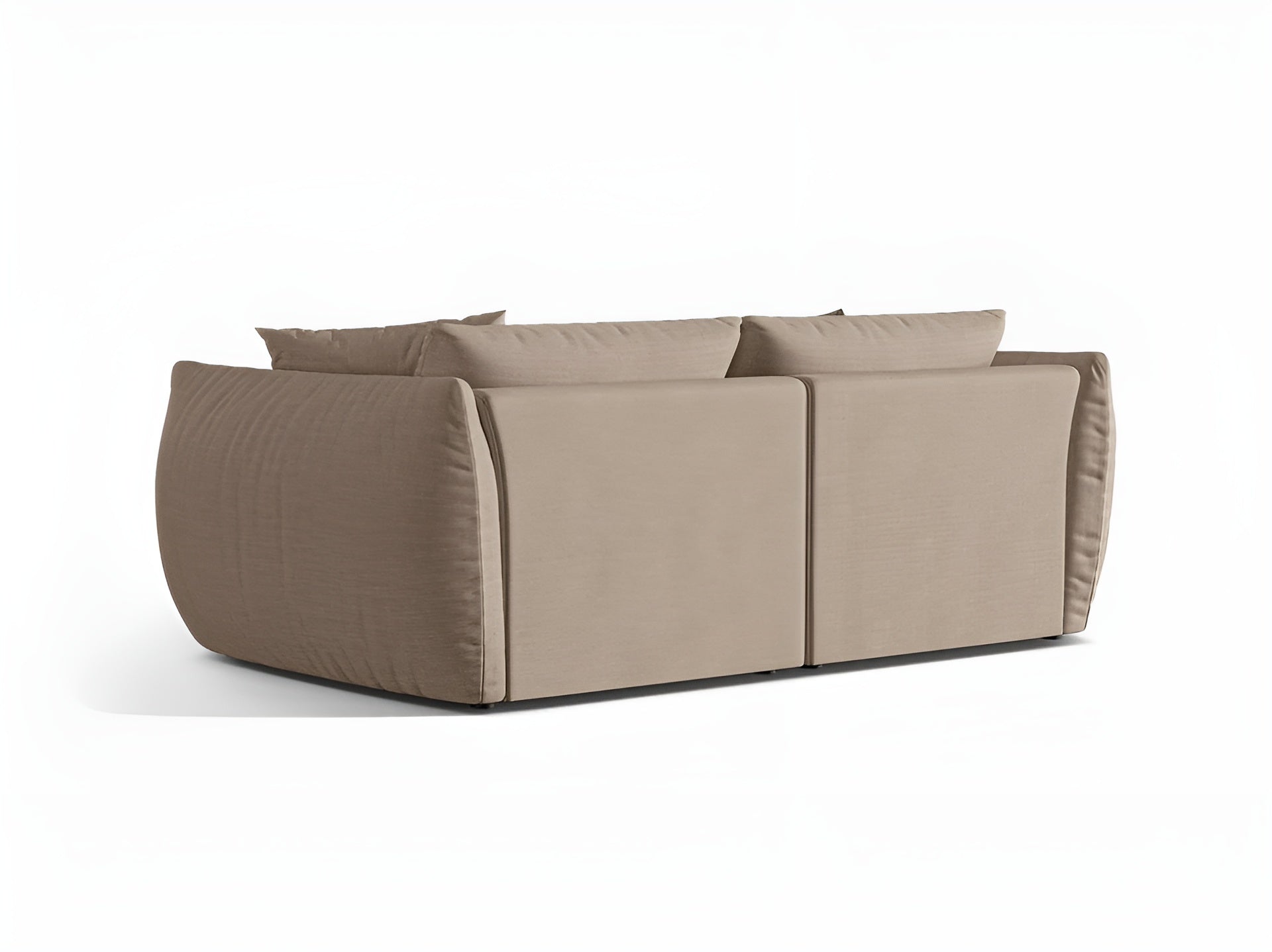 Sofa 3-sitzig CHRIS sandfarbener Chenille