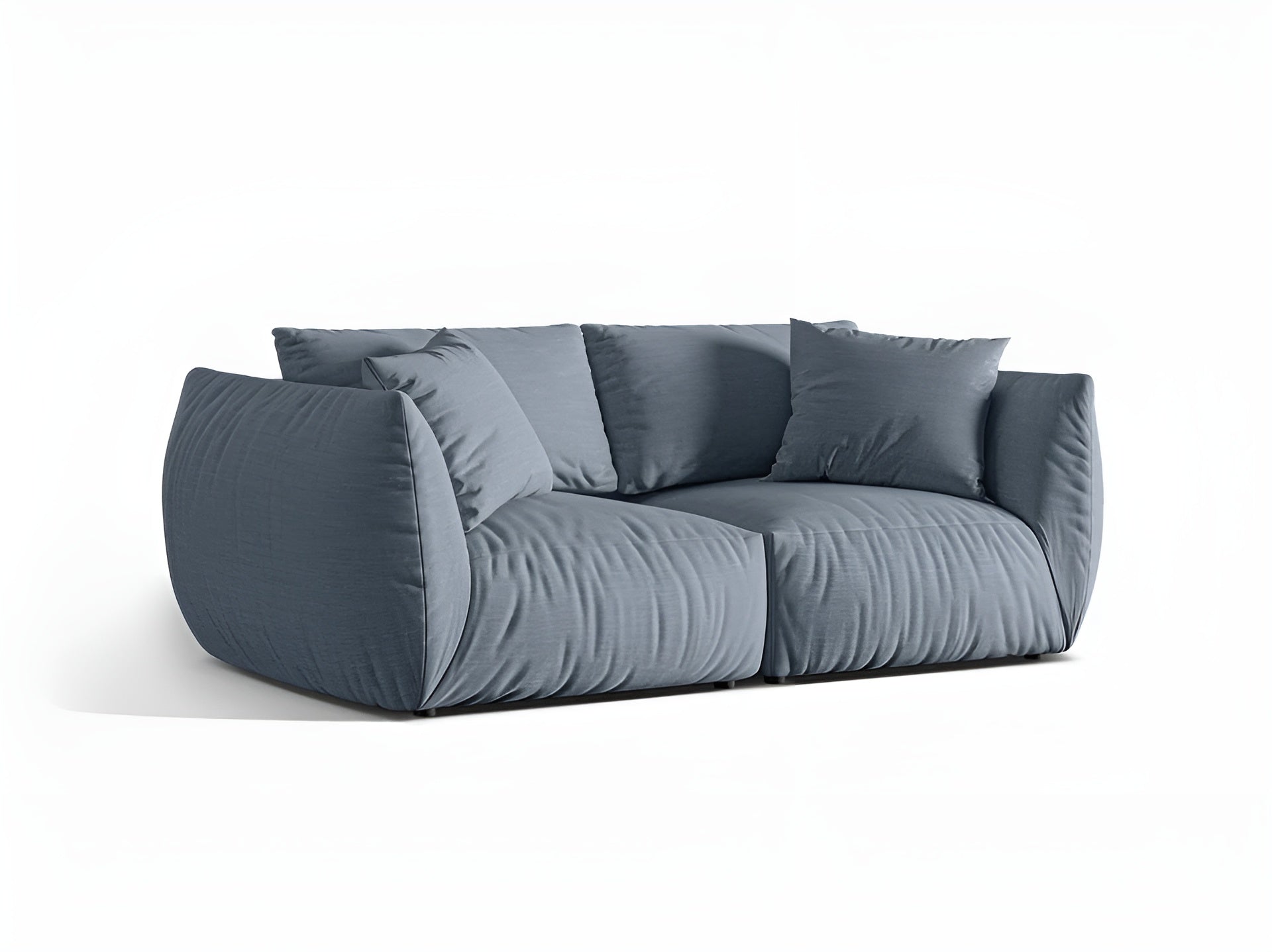 Sofa 3-Sitzer CHRIS hellblau Chenille