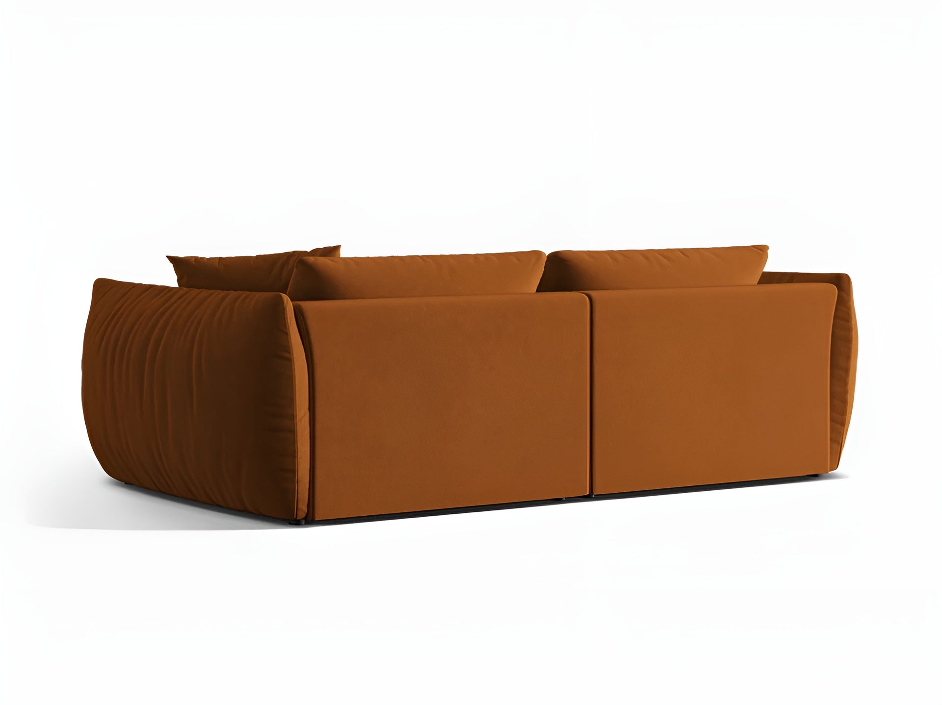 Sofa aus Samt für 4 Personen CHRIS terrakotta