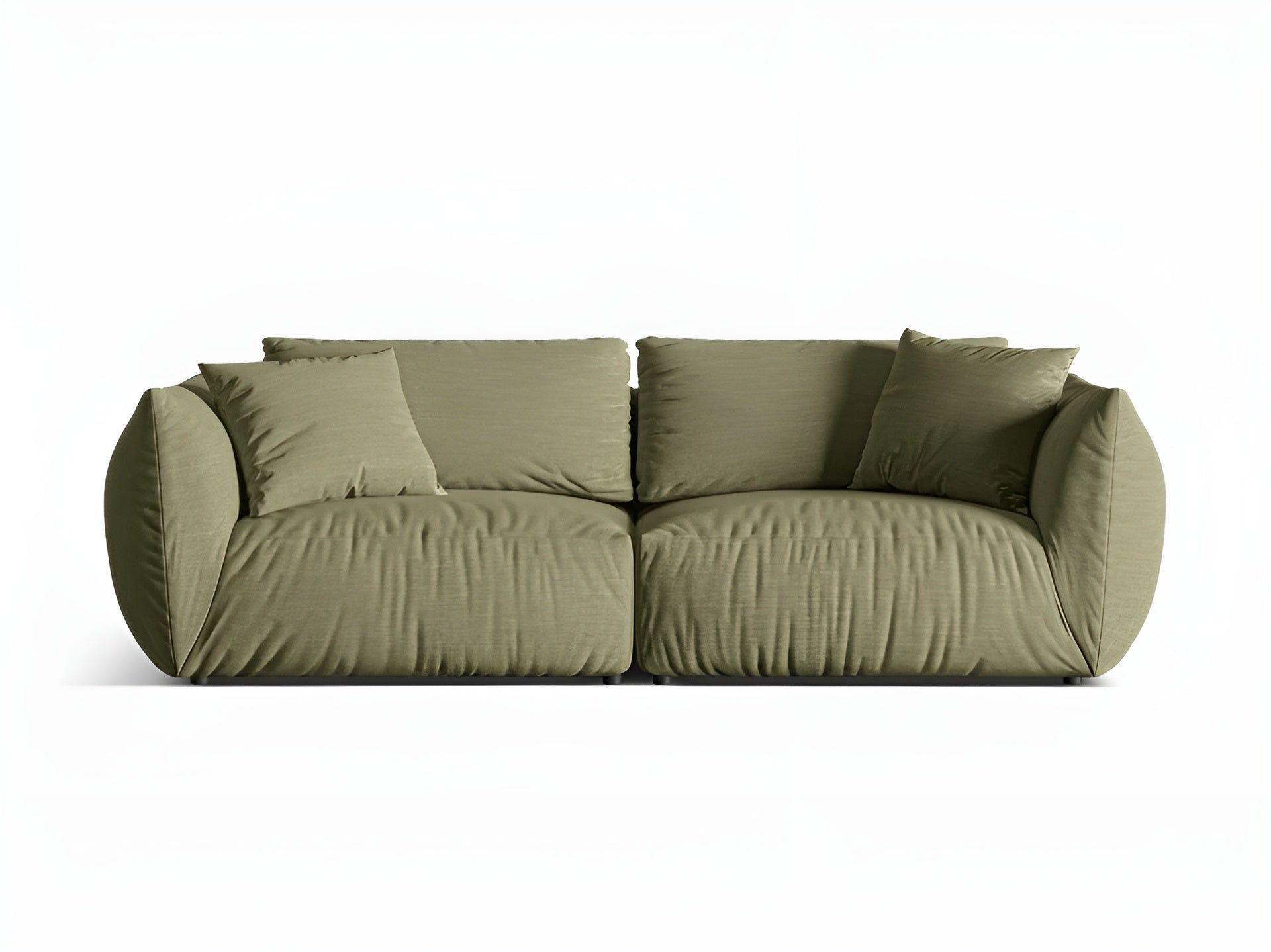 Sofa 4-sitzig CHRIS grün Chenille
