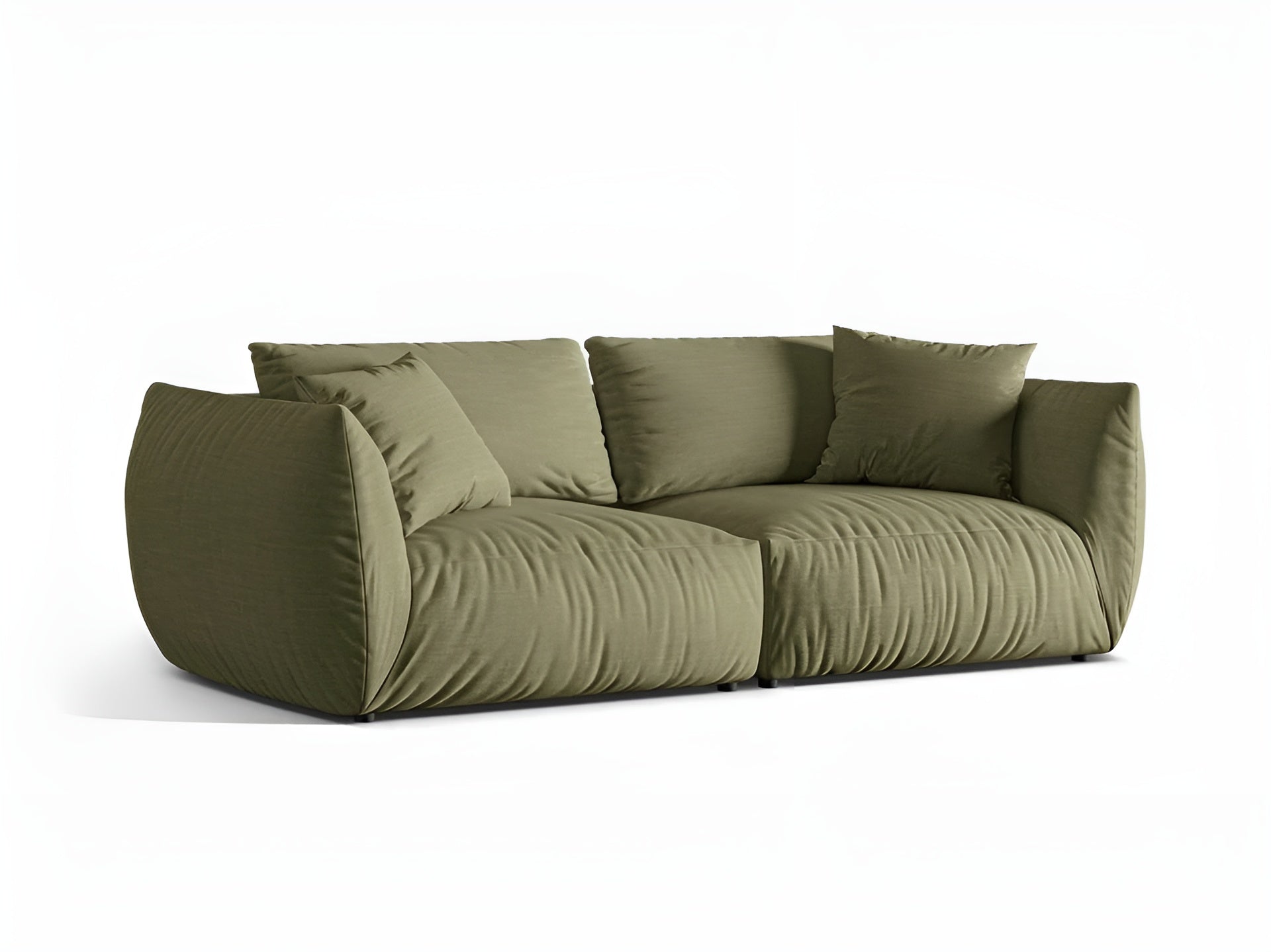 Sofa 4-sitzig CHRIS grün Chenille