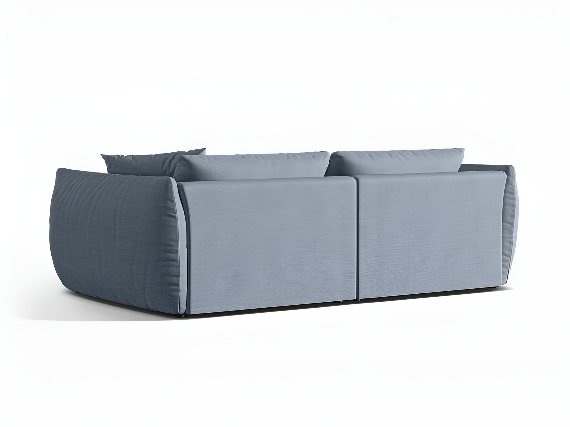 Sofa 4-Sitzer CHRIS hellblaues Chenille