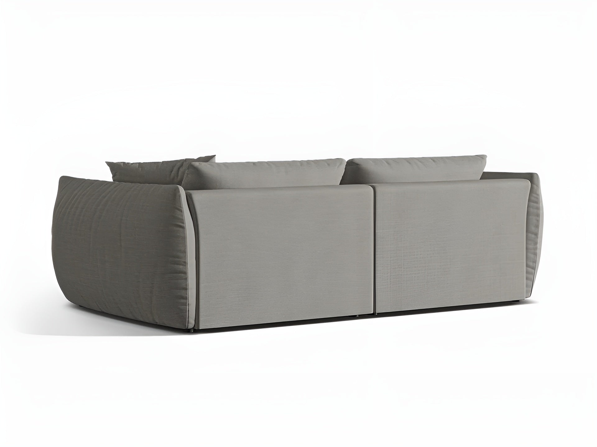 Sofa für 4 Personen CHRIS graues Chenille