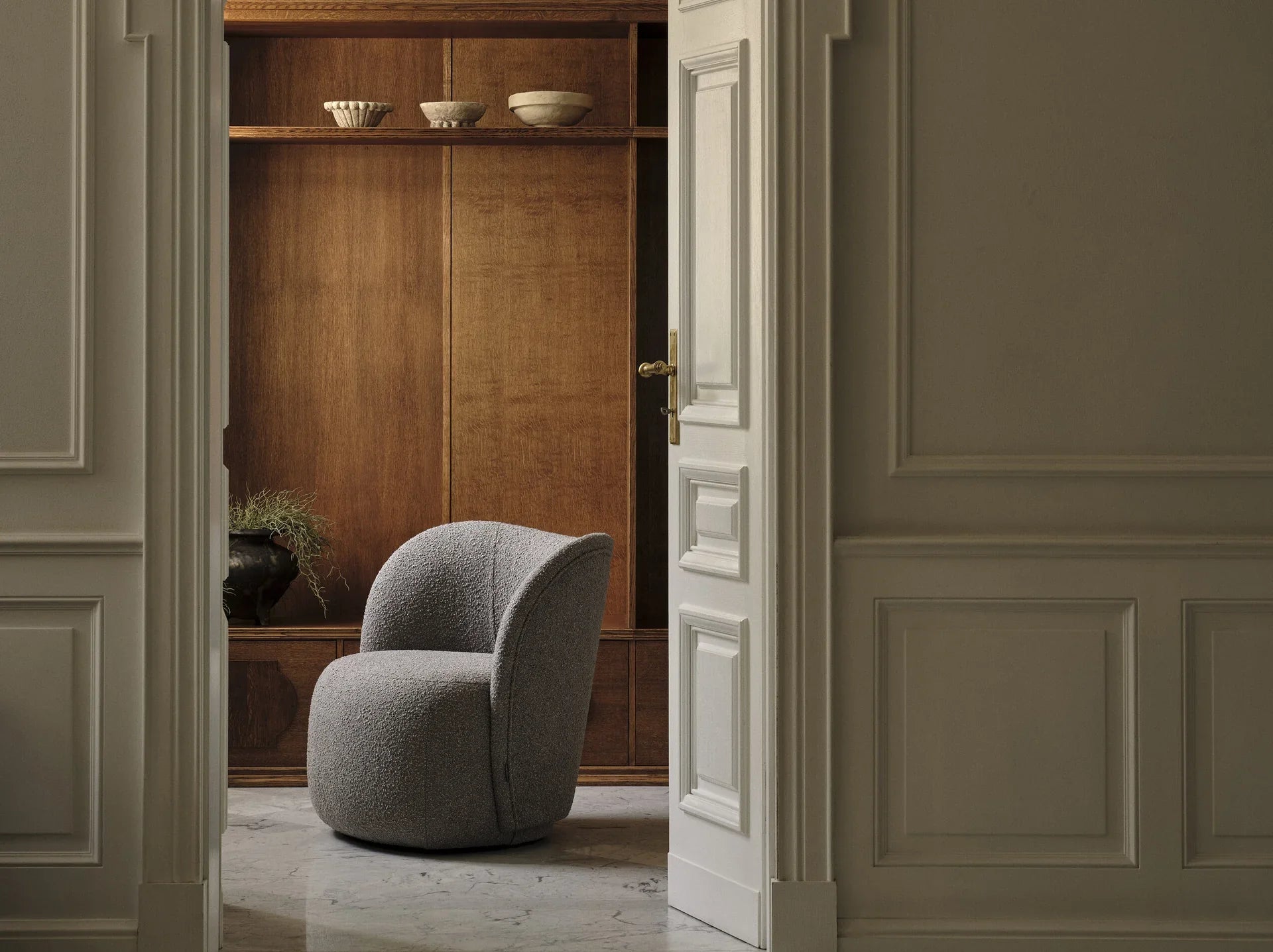 Saamit Boucle chair black