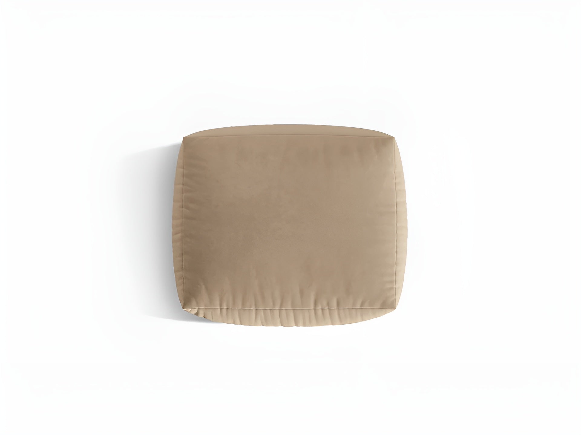 Samt Pouf CHRIS sandfarben