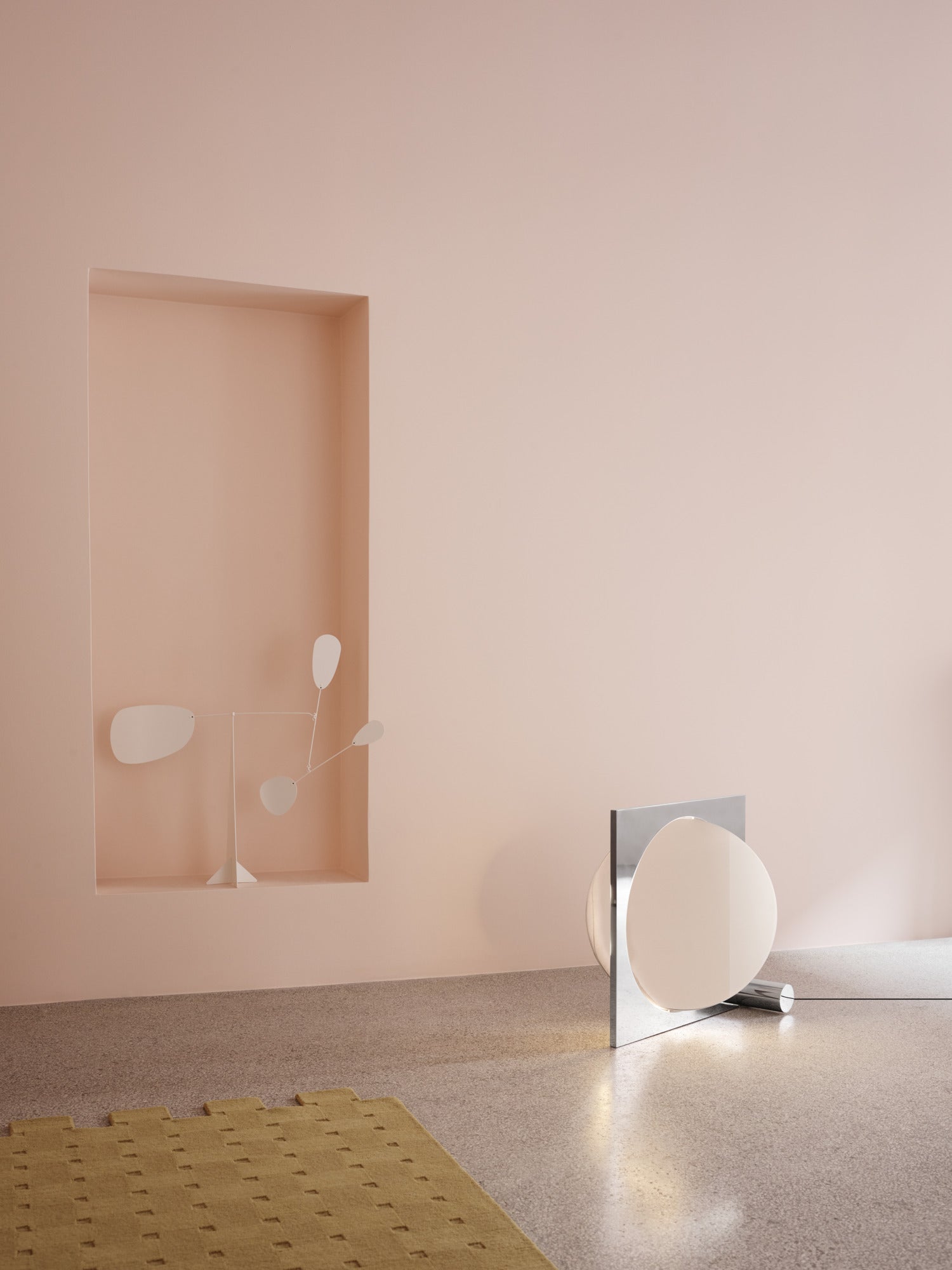 MOONSETTER chrome floor lamp